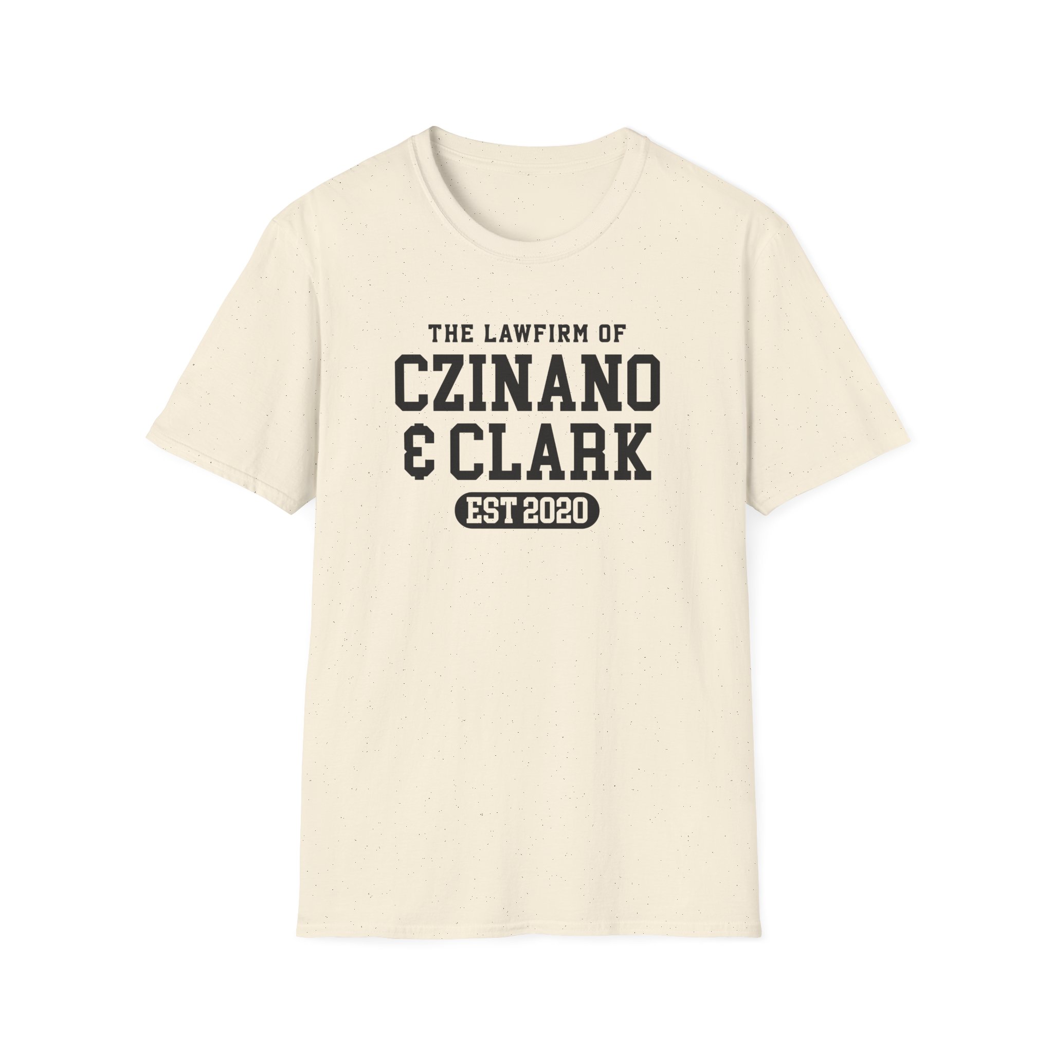Caitlin Clark The law firm of Czinano & Clark Unisex Softstyle T-Shirt - Image 5