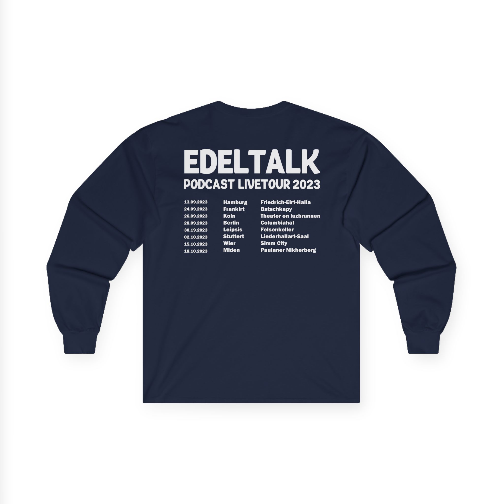 Edeltalk Podcast Livetour 2023 Unisex Ultra Cotton Long Sleeve Tee - Image 12