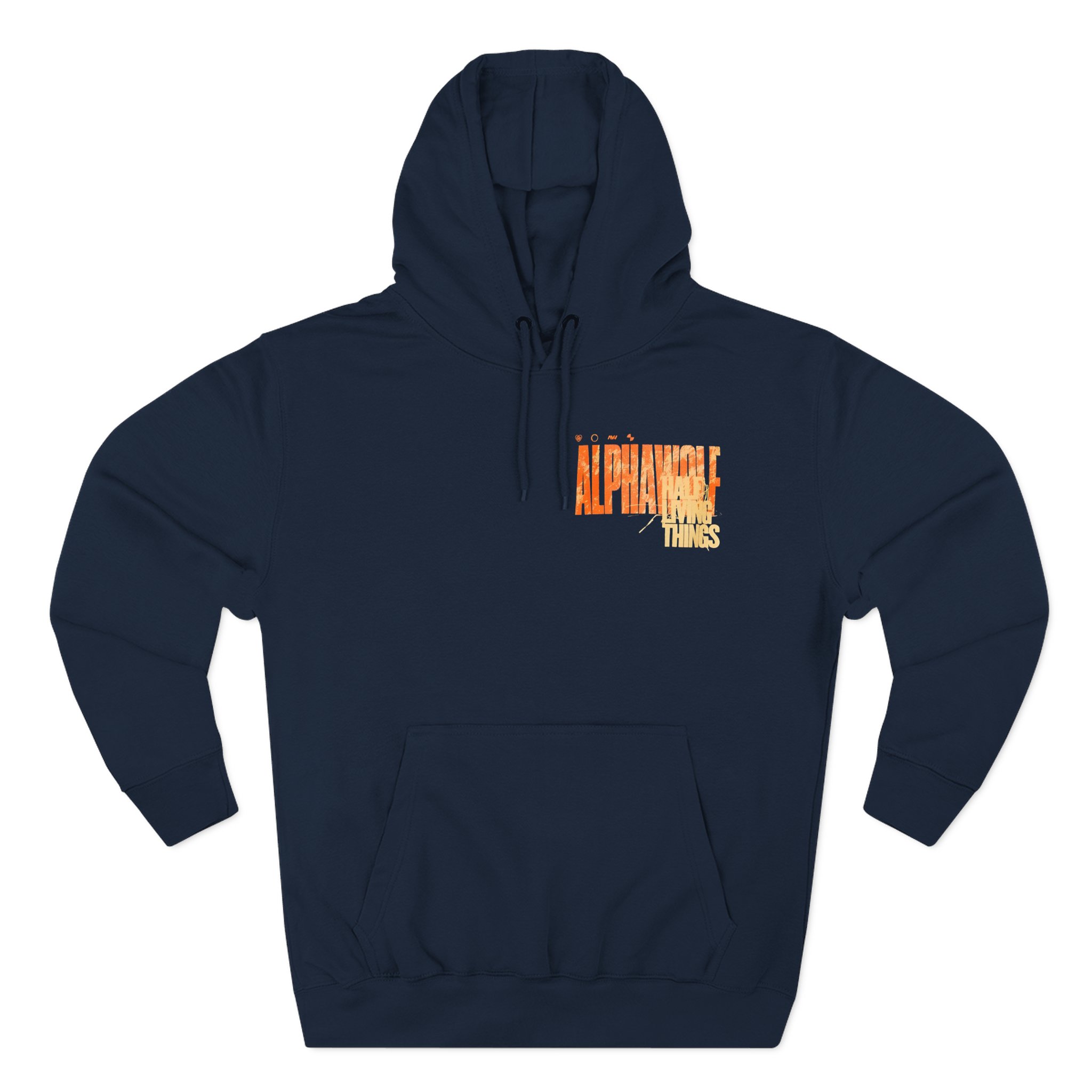 Alpha Wolf Clock Three-Panel Fleece Hoodie - Image 5