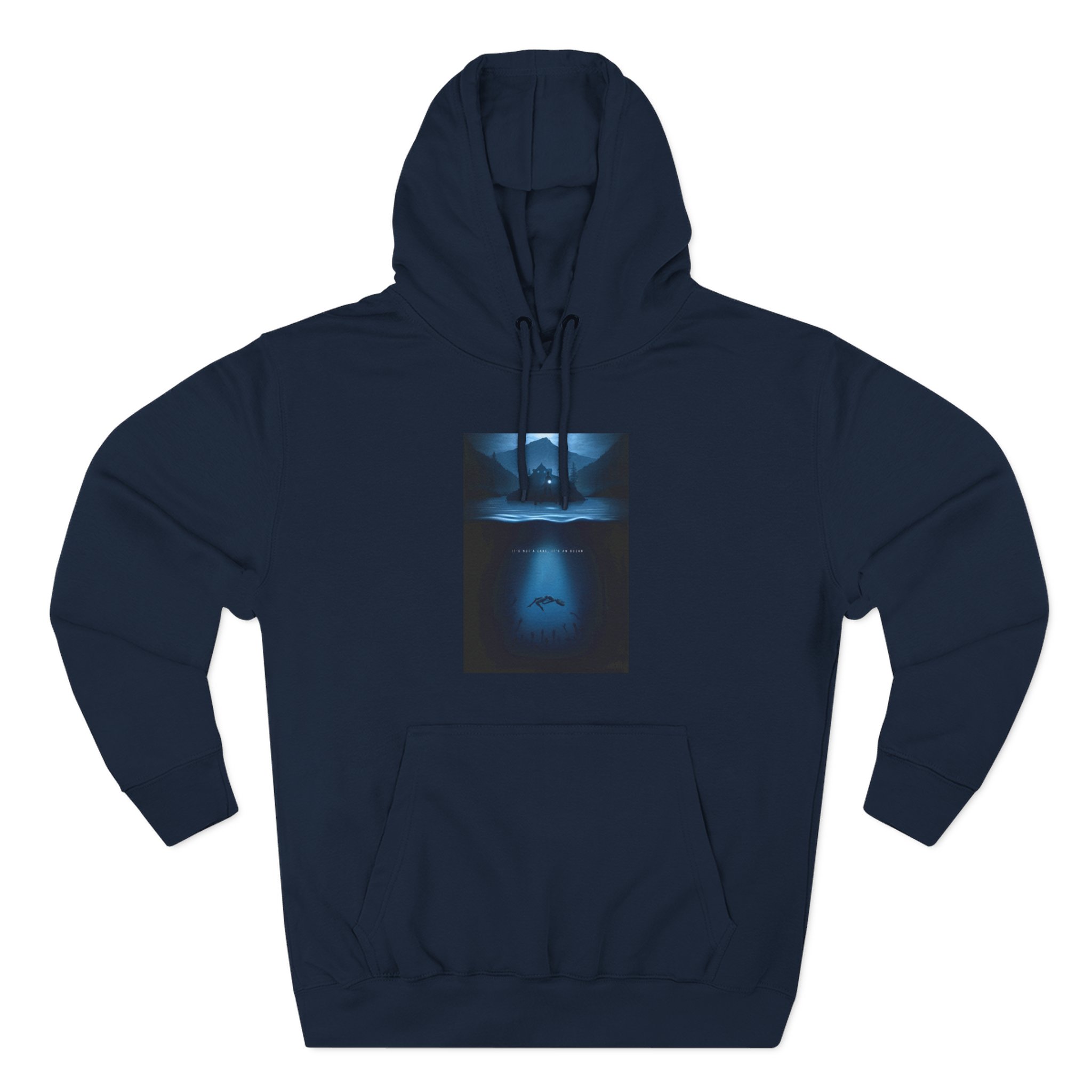 Alan Wake It’s not a lake it’s an ocean Three-Panel Fleece Hoodie - Image 7