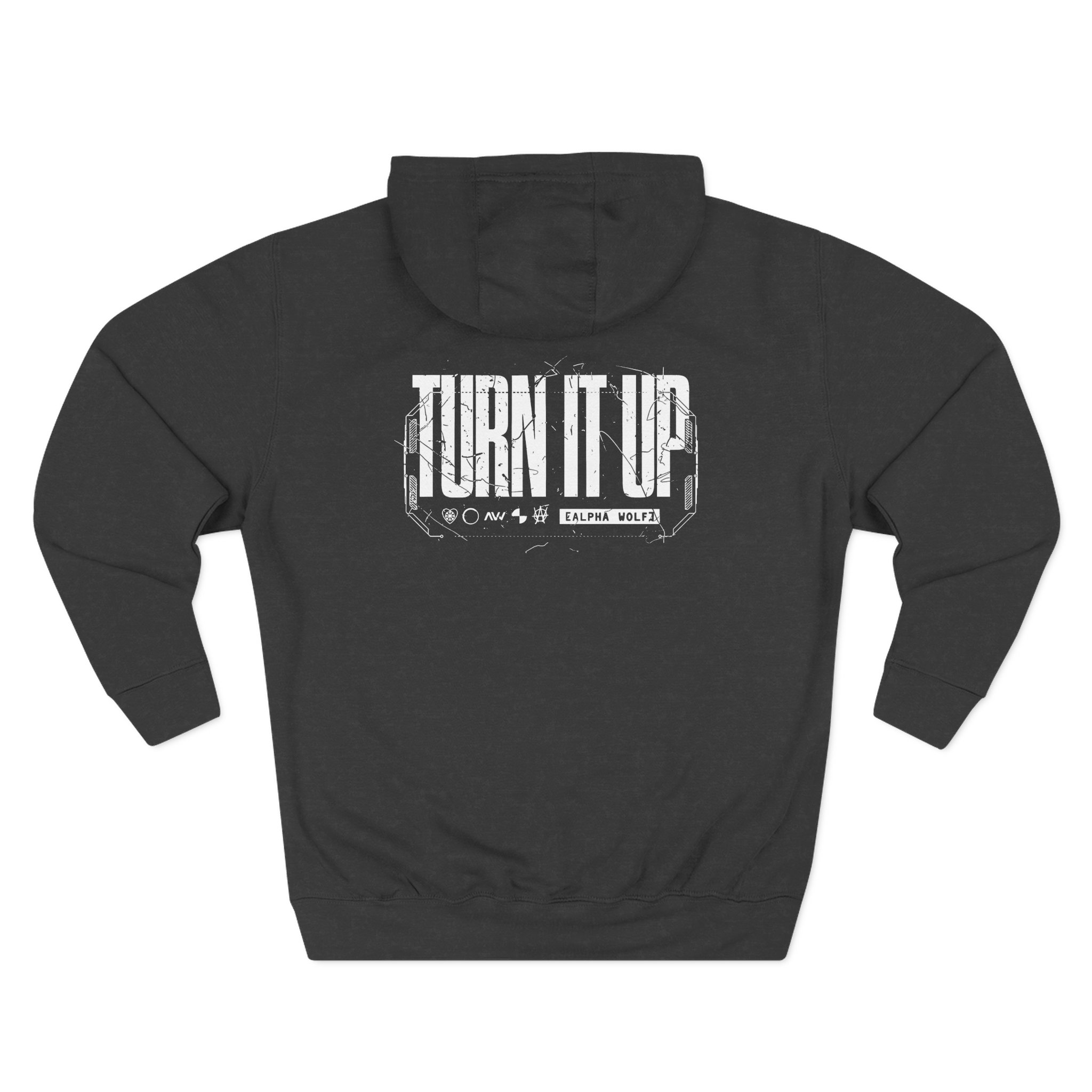 Alpha Wolf Turn It Up Three-Panel Fleece Hoodie - Image 4