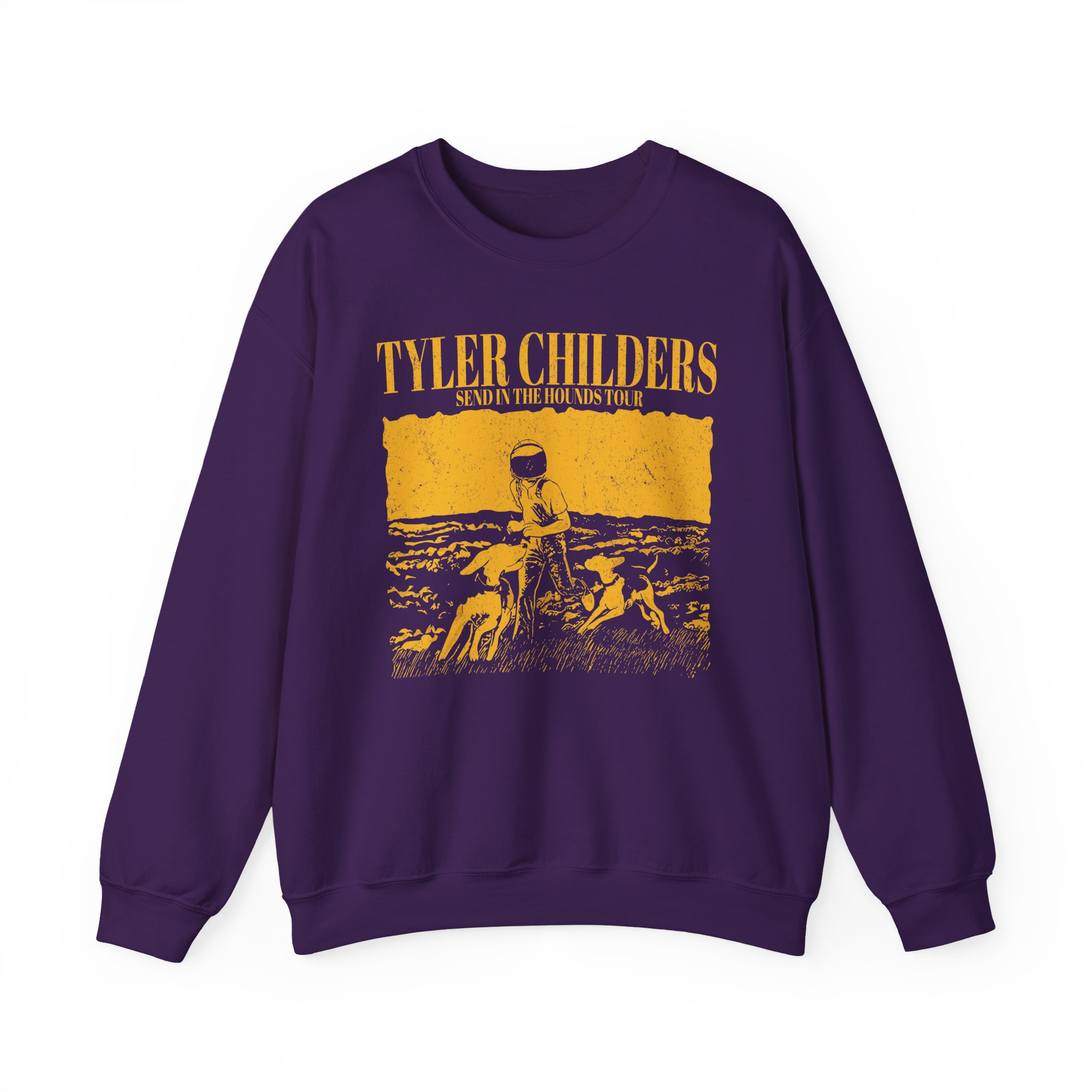 Tyler Childers Grey Hounds Tour Unisex Heavy Blend™ Crewneck Sweatshirt - Image 17