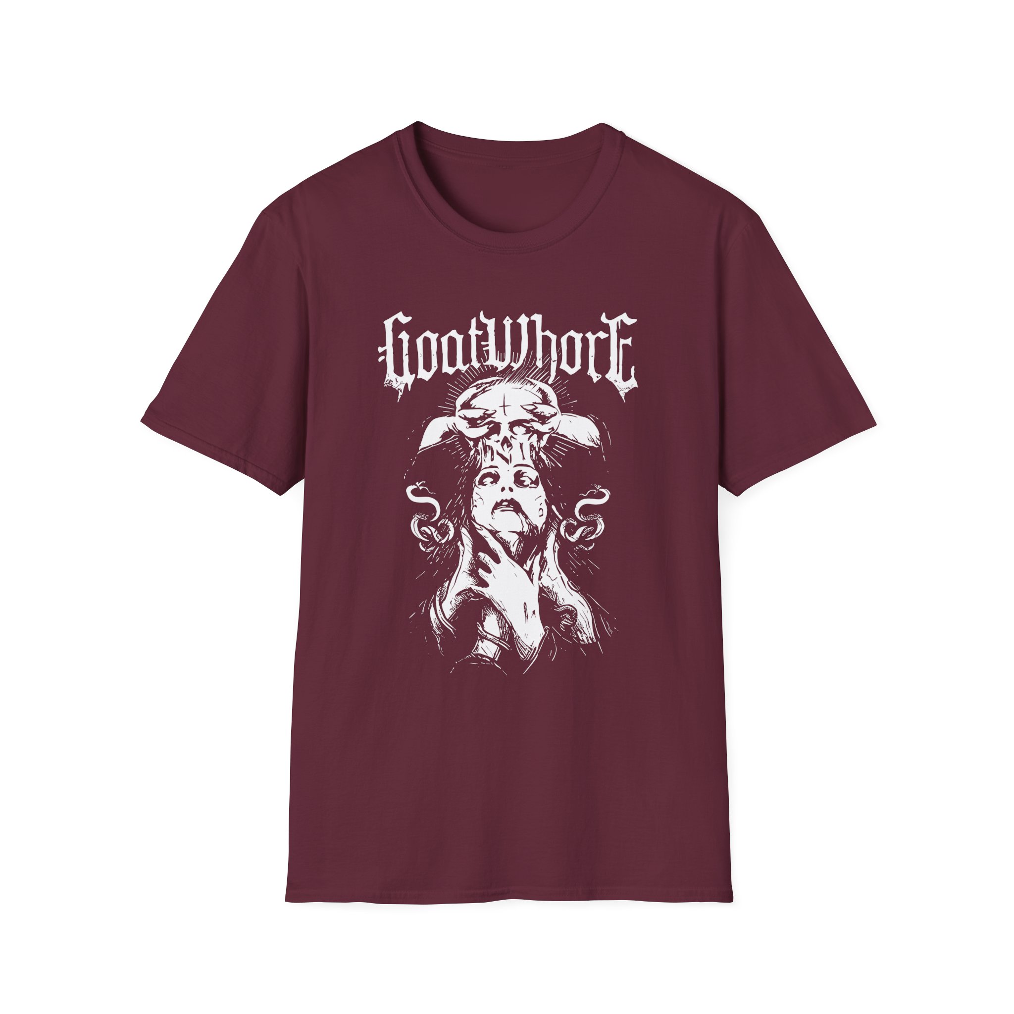 Goatwhore Satan's Flesh Unisex Softstyle T-Shirt - Image 3