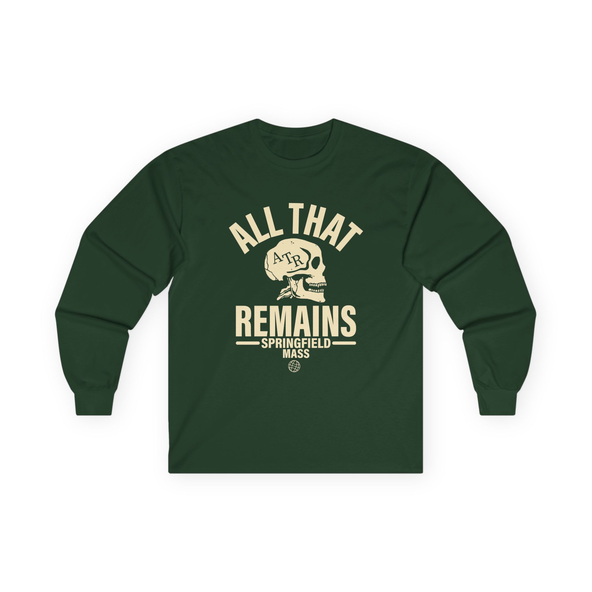 All That Remains Springfield Skull Unisex Ultra Cotton Long Sleeve Tee - Image 7