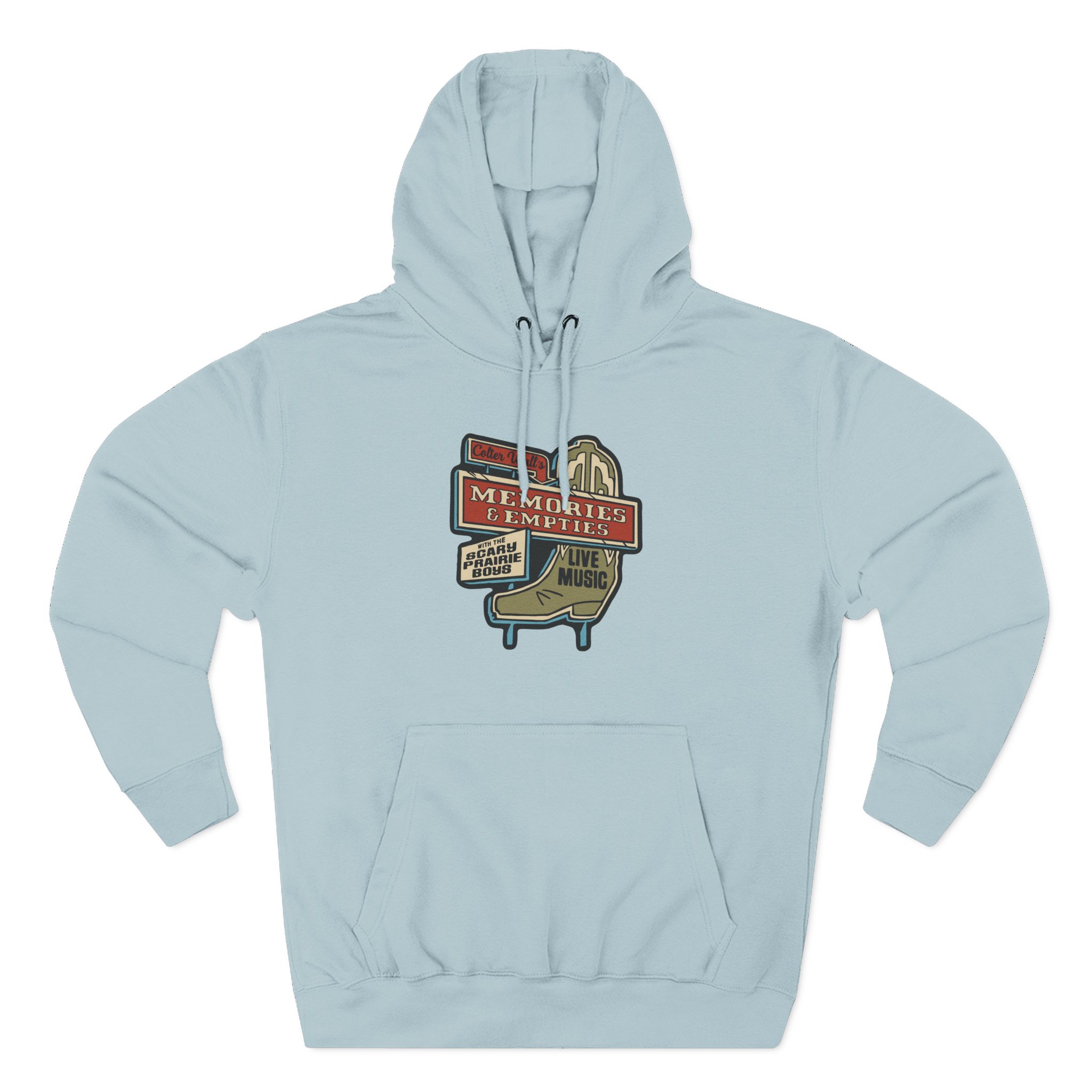 Colter Wall Memories And Empties Boot Sign Three-Panel Fleece Hoodie - Image 13