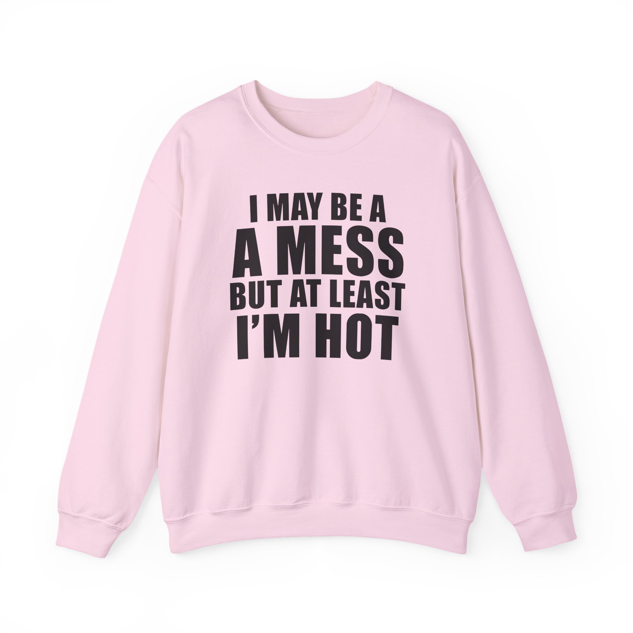 Alix Earle I May Be a a Mess but at Least I’m Hot Unisex Heavy Blend™ Crewneck Sweatshirt - Image 11