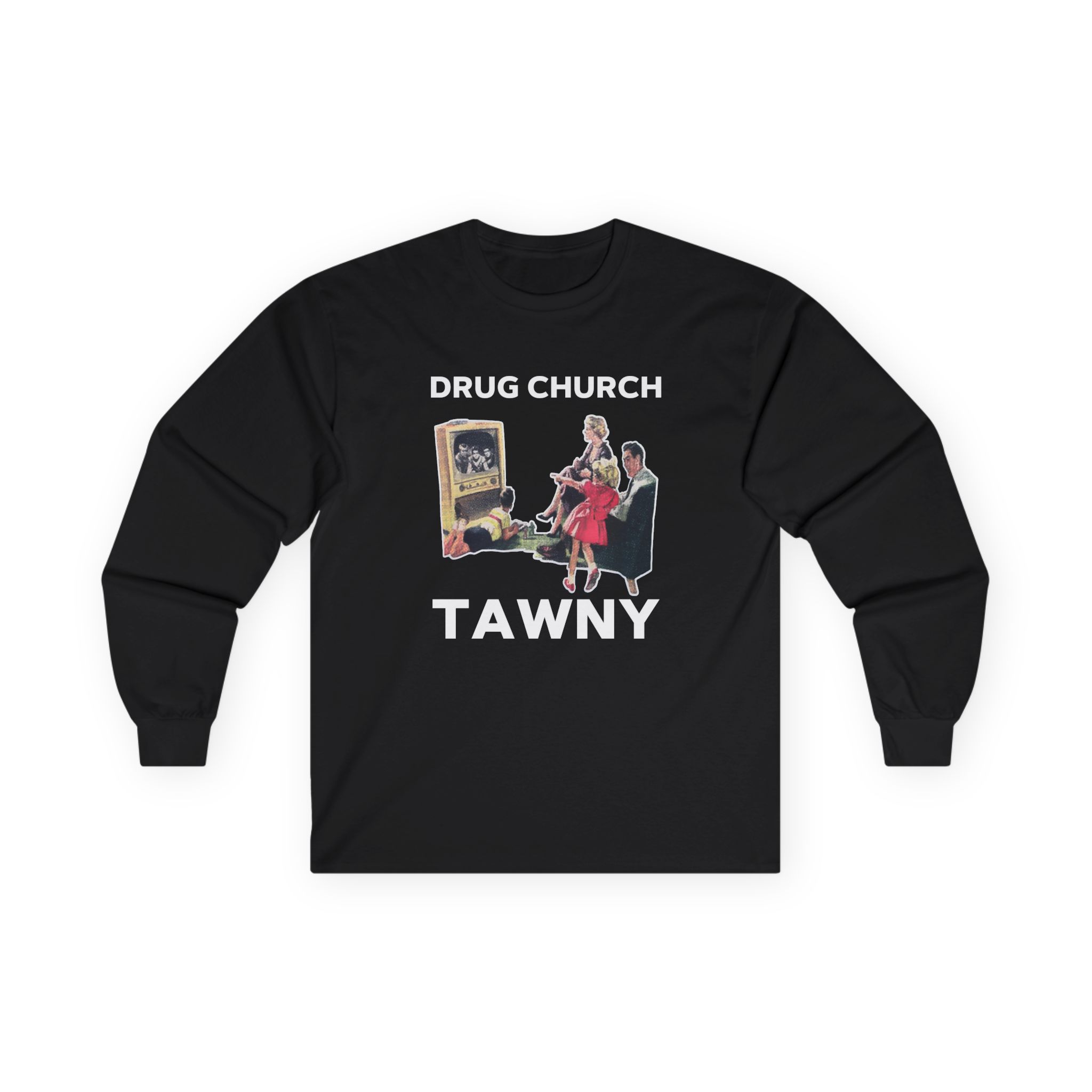 Drug Church TV Unisex Ultra Cotton Long Sleeve Tee - Image 3
