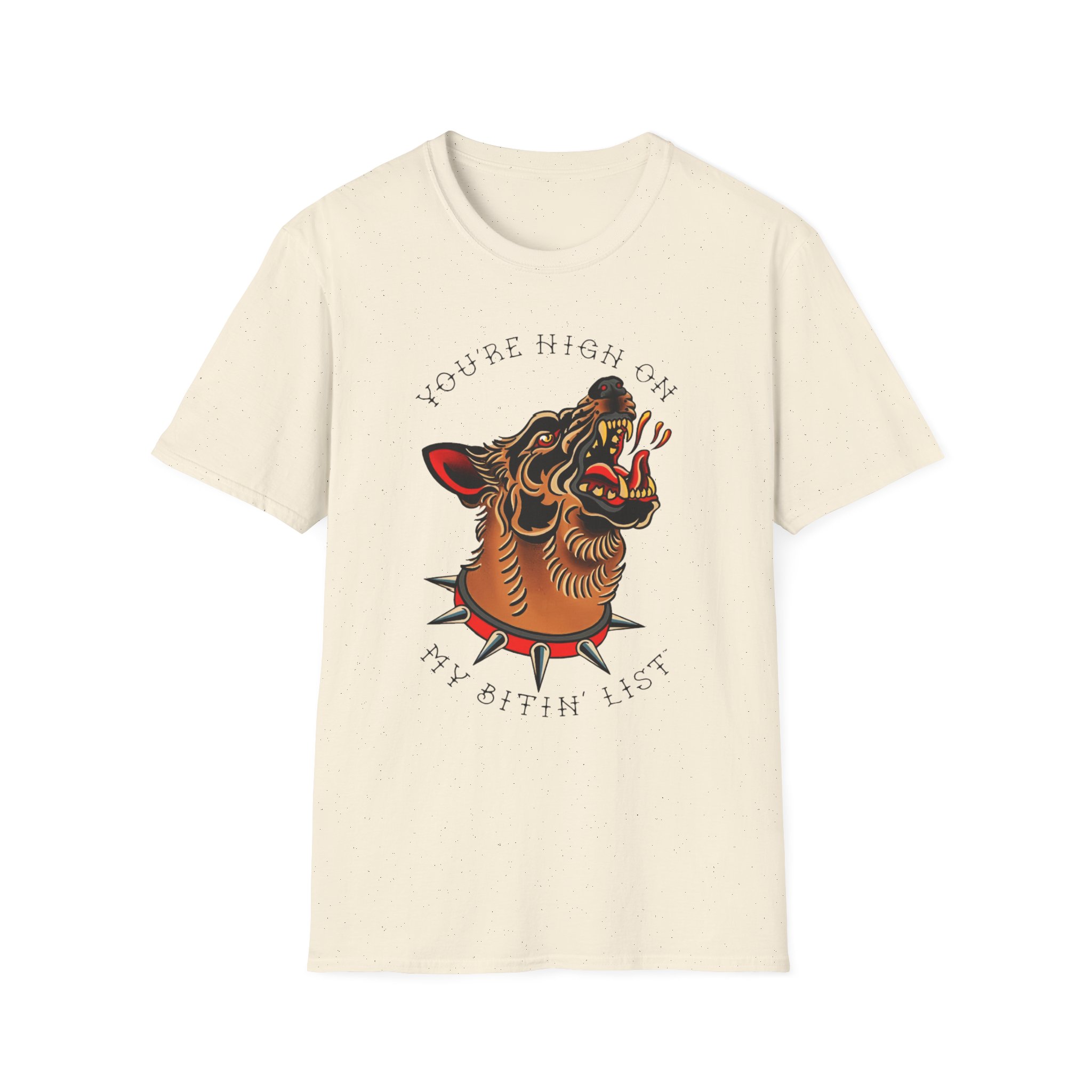 Tyler Childers Bitin' List Dog Unisex Softstyle T-Shirt - Image 9