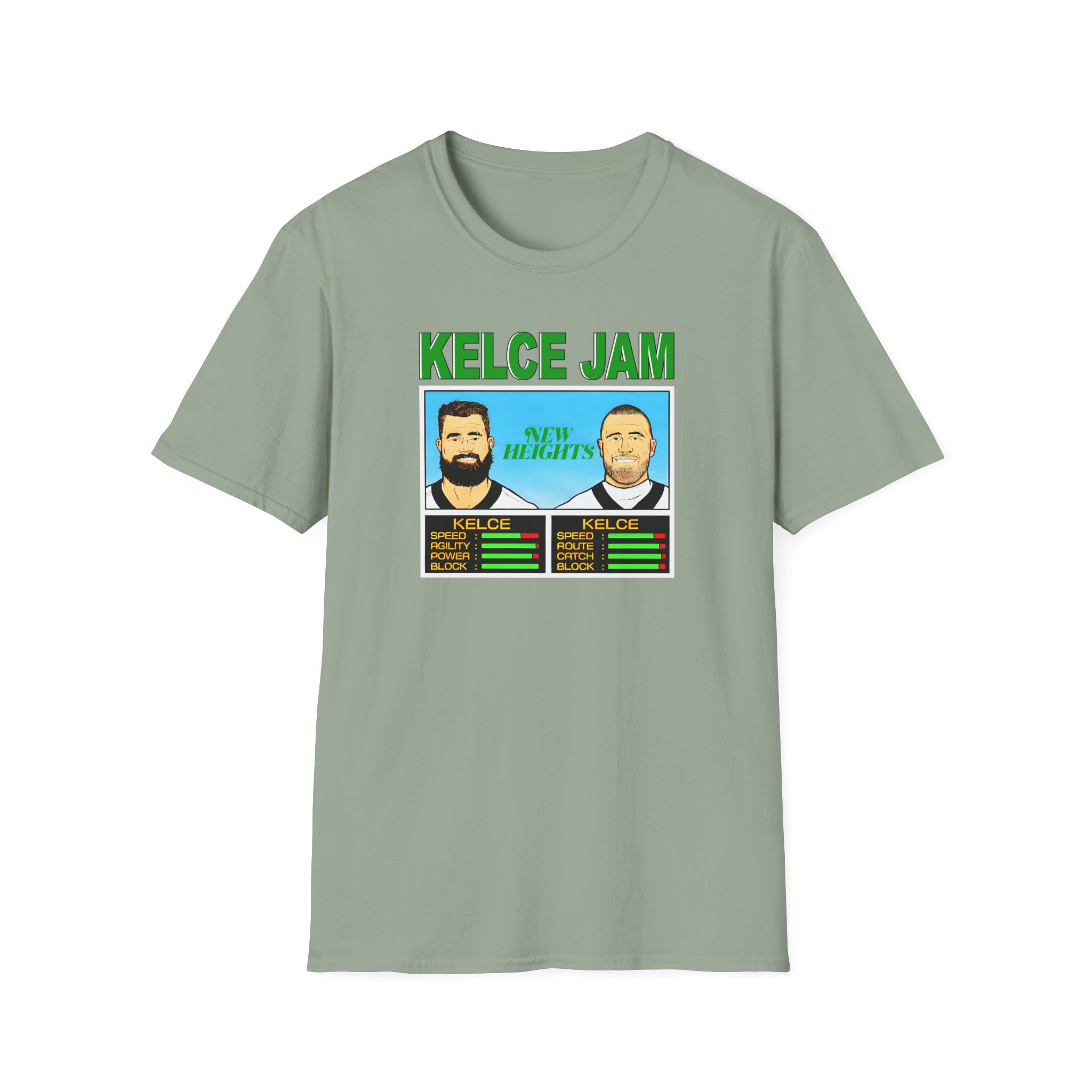 New Heights Kelce Jam Jason And Travis Unisex Softstyle T-Shirt - Image 11