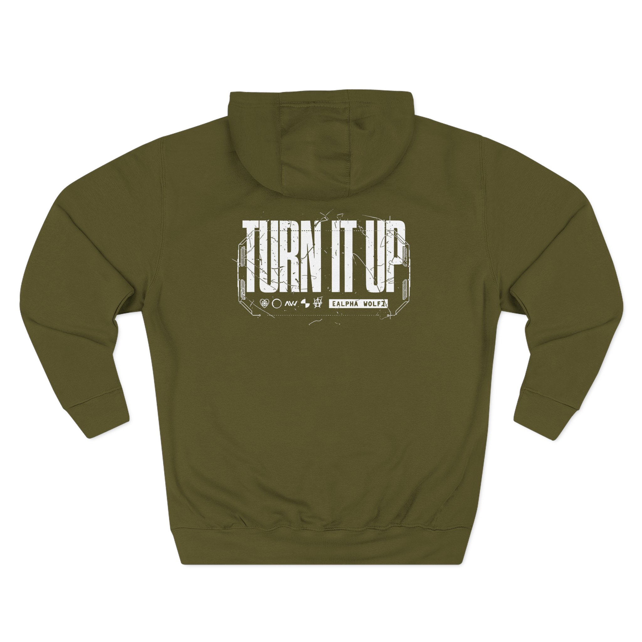 Alpha Wolf Turn It Up Three-Panel Fleece Hoodie - Image 6