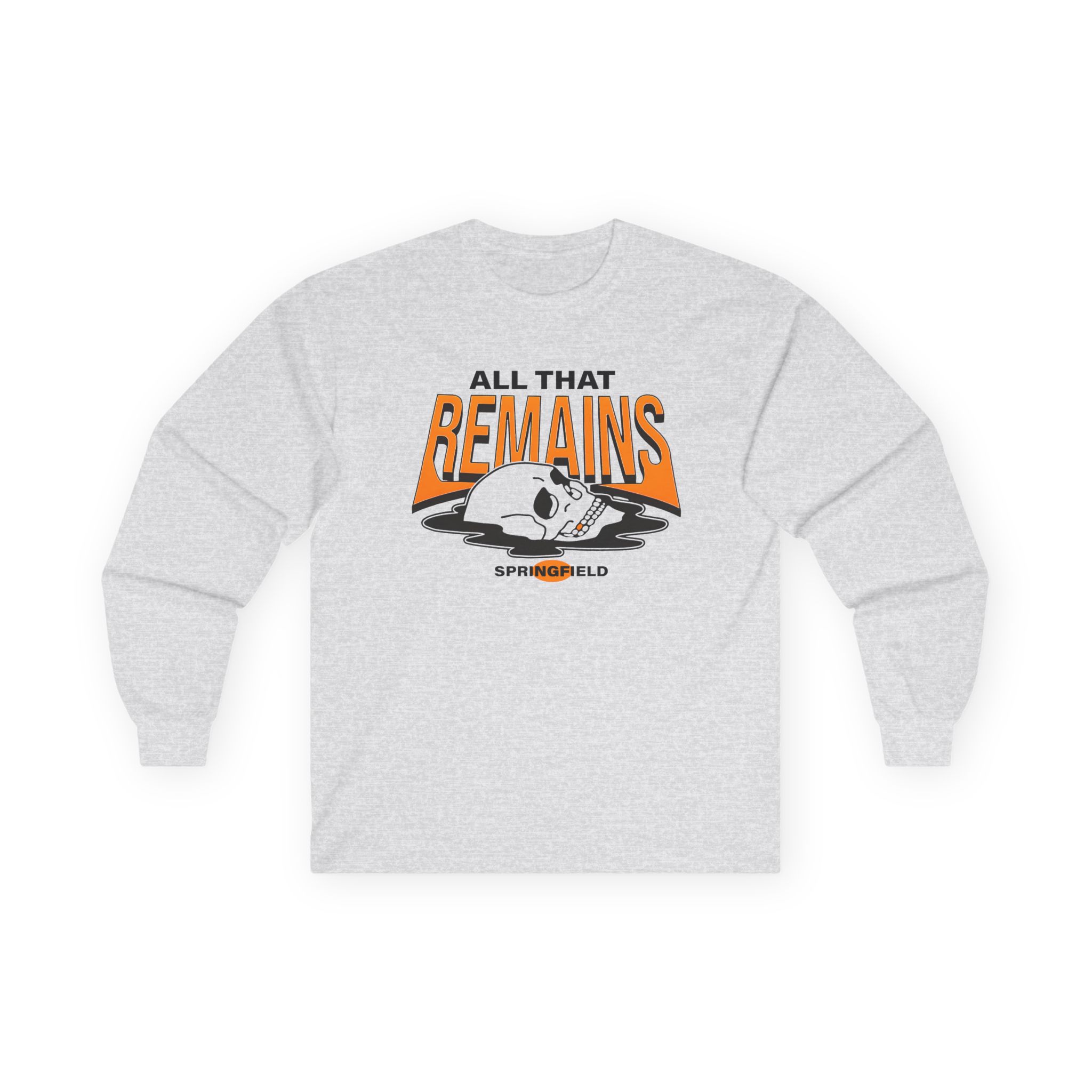 All That Remains Springfield Skull Unisex Ultra Cotton Long Sleeve Tee - Image 3