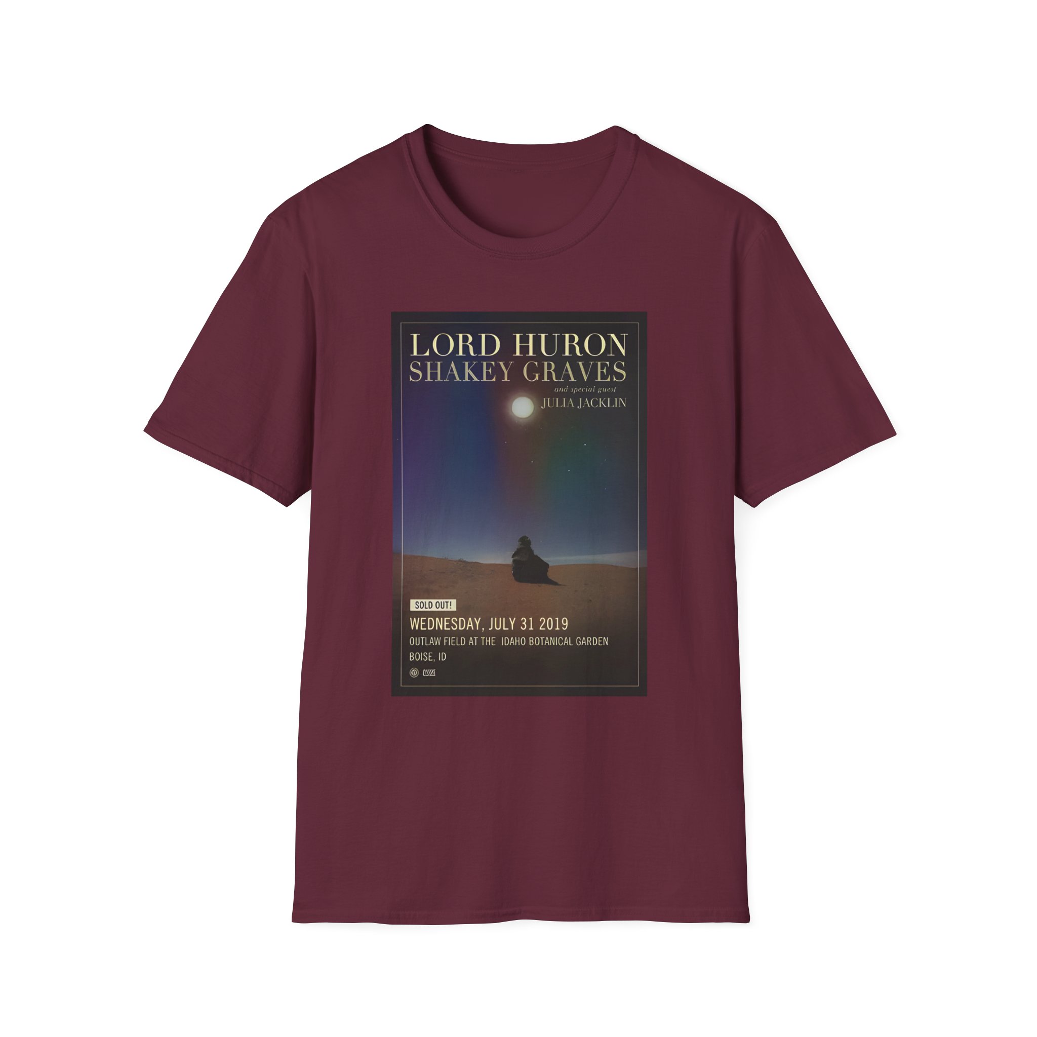 Lord Huron at Knitting Factory Unisex Softstyle T-Shirt - Image 3