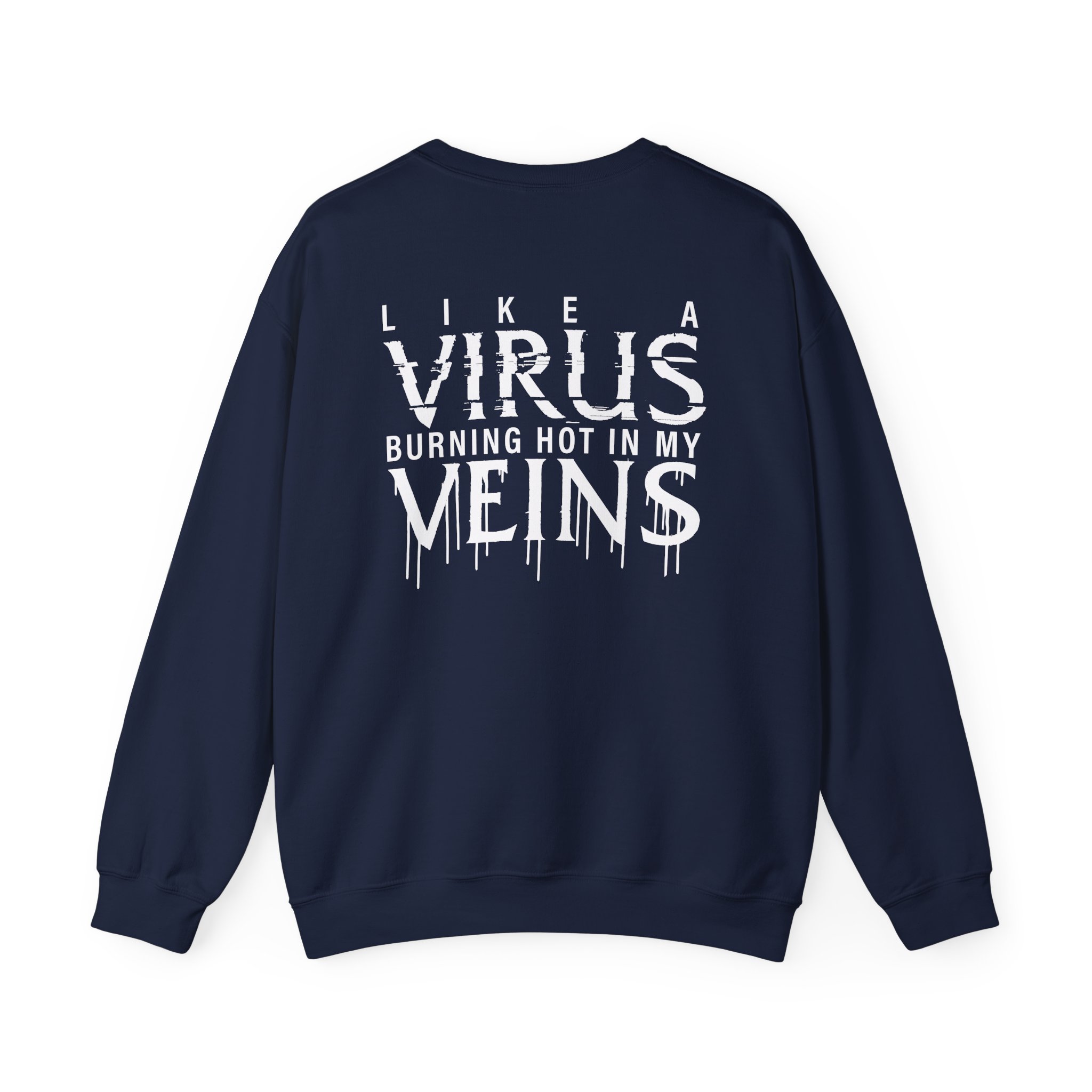 All That Remains Like a Virus Dye Unisex Heavy Blend™ Crewneck Sweatshirt - Image 10