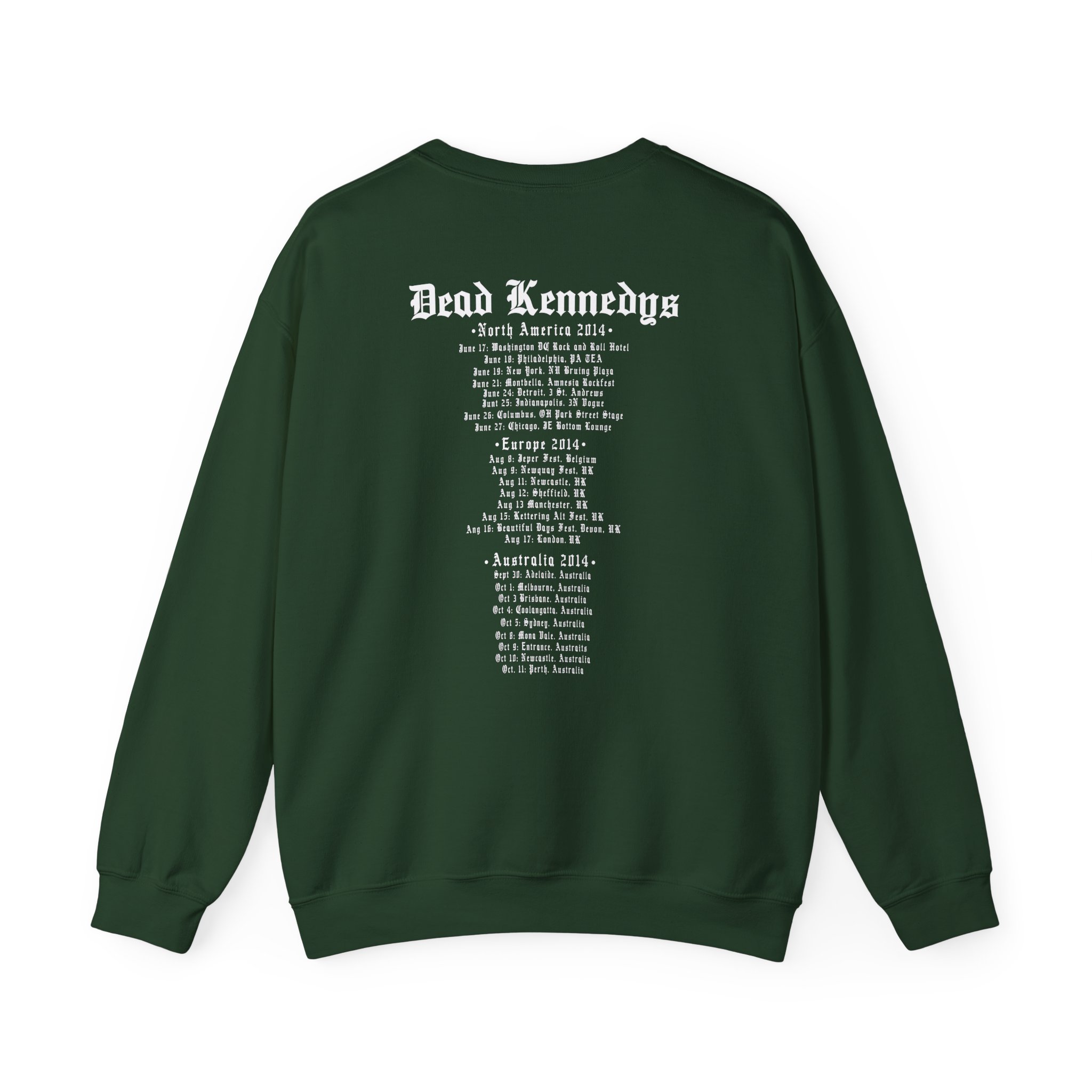Dead Kennedys - Logo Tour 2014 Unisex Heavy Blend™ Crewneck Sweatshirt - Image 6
