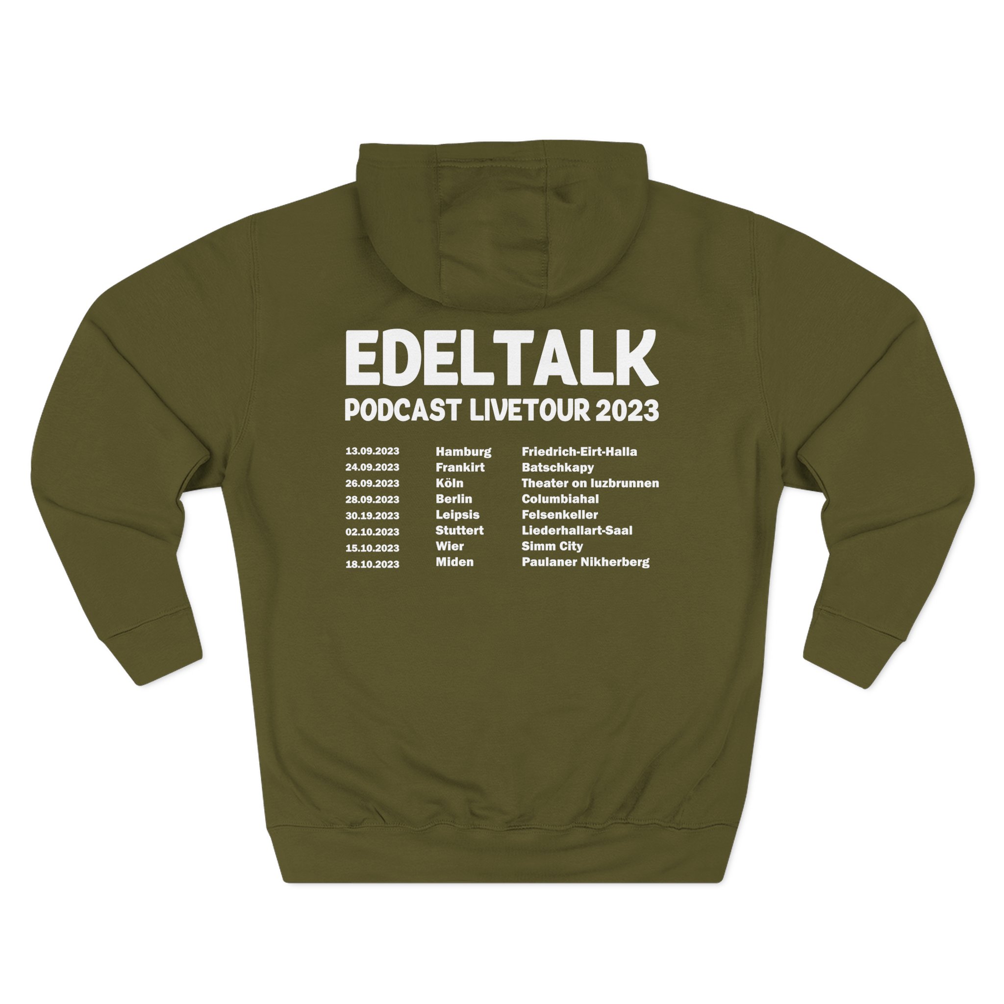 Edeltalk Podcast Livetour 2023 Three-Panel Fleece Hoodie - Image 6