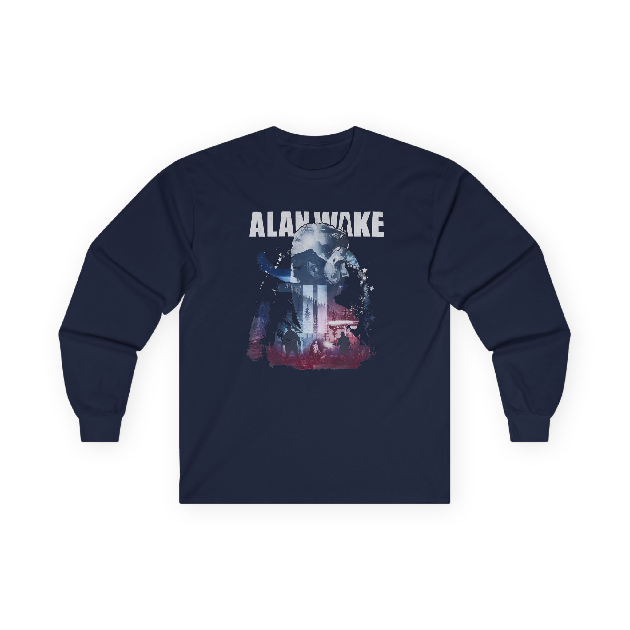 Alan Wake Custom Design Unisex Ultra Cotton Long Sleeve Tee - Image 5