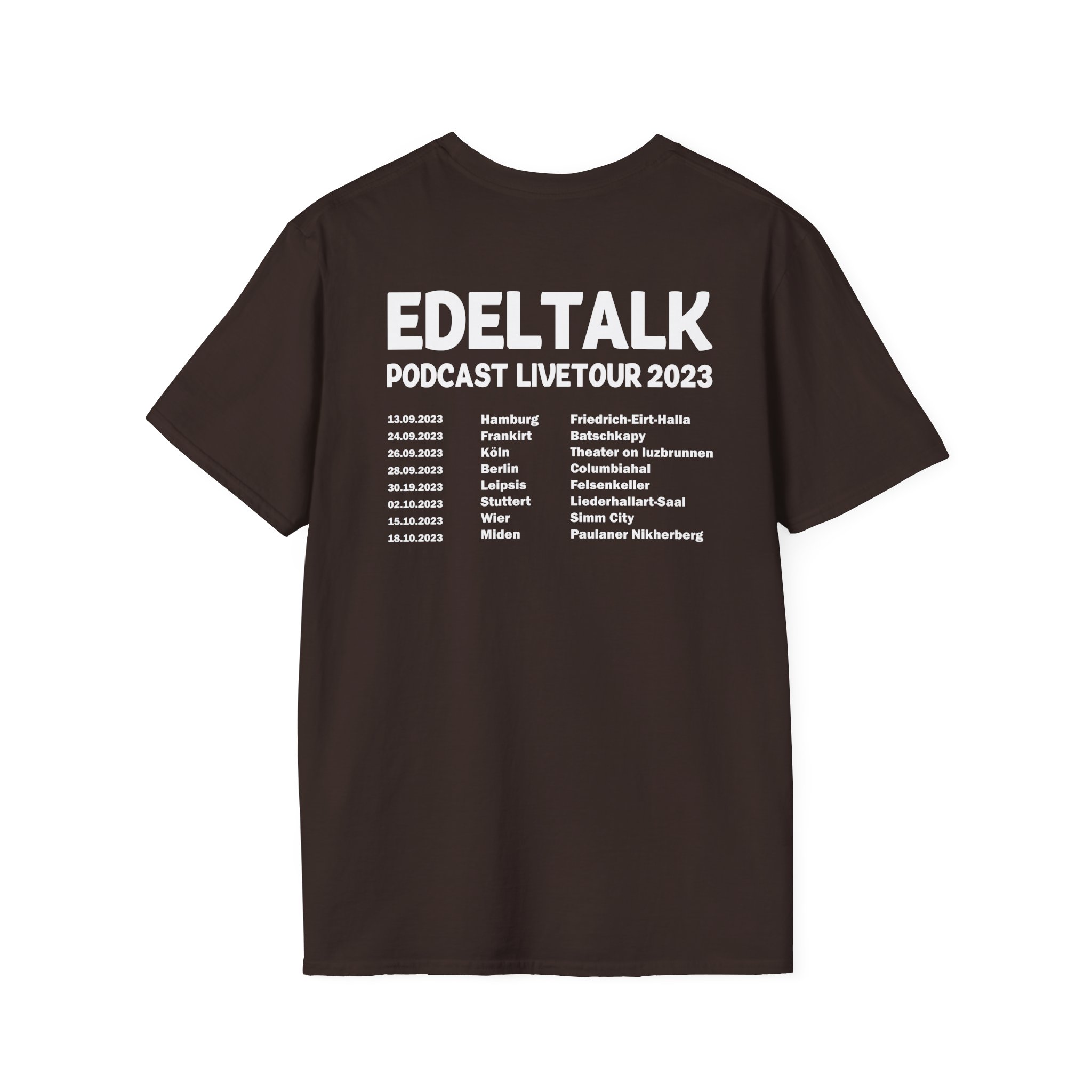 Edeltalk Podcast Livetour 2023 Unisex Softstyle T-Shirt - Image 6