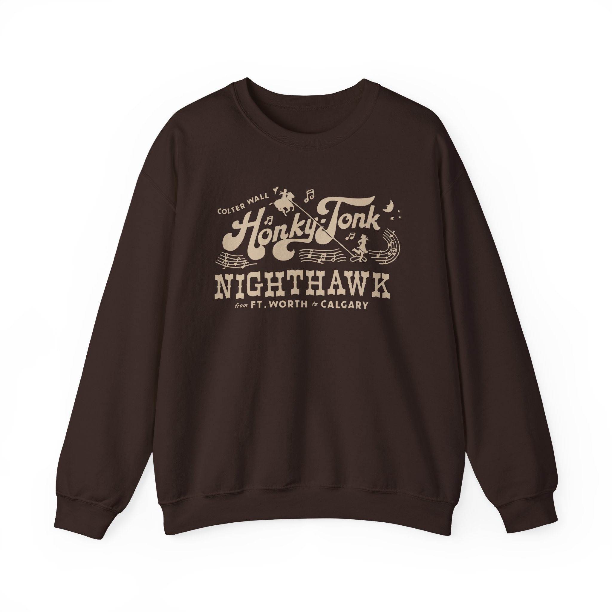 Colter Wall Honky-tonk Nighthawk Unisex Heavy Blend™ Crewneck Sweatshirt - Image 5
