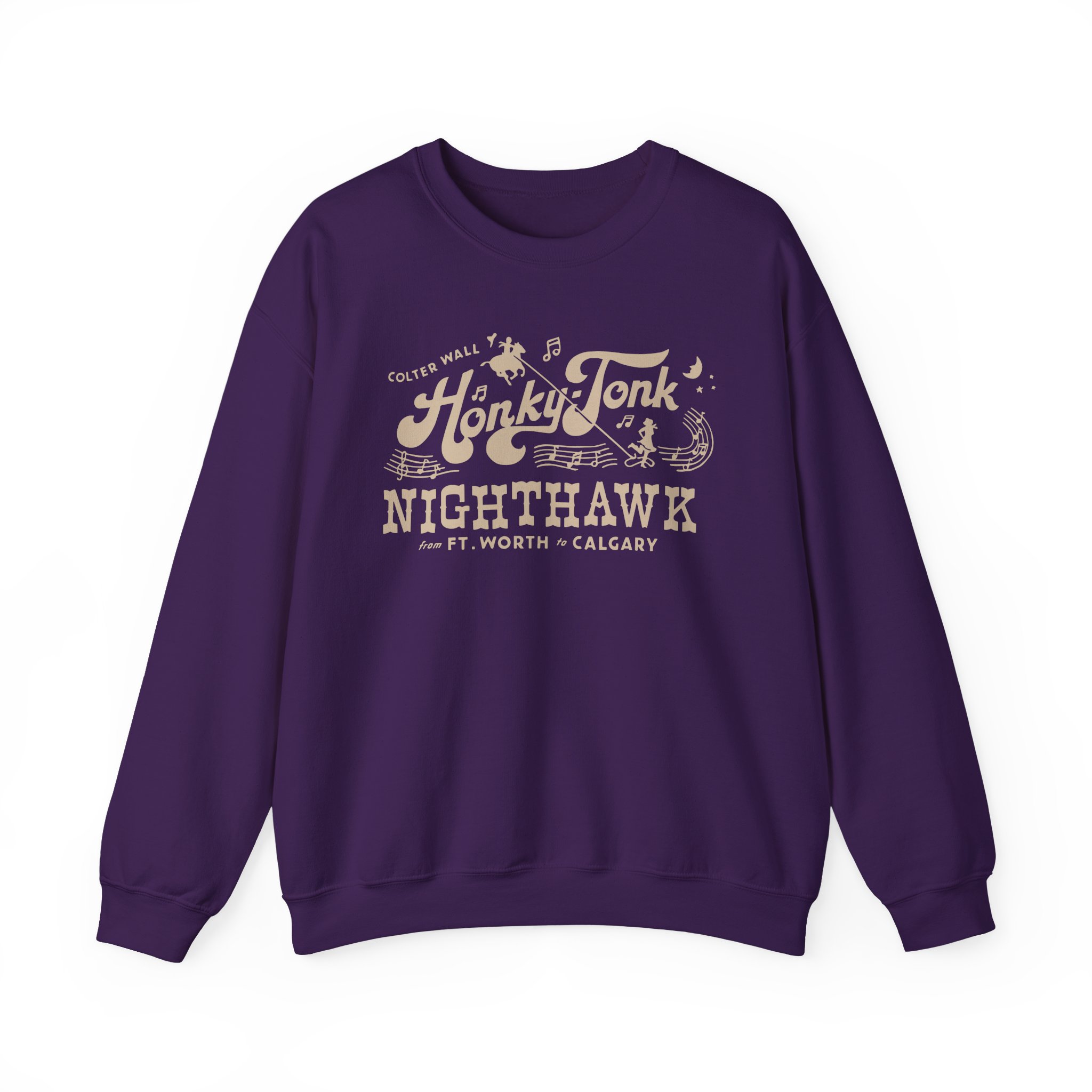 Colter Wall Honky-tonk Nighthawk Unisex Heavy Blend™ Crewneck Sweatshirt - Image 11