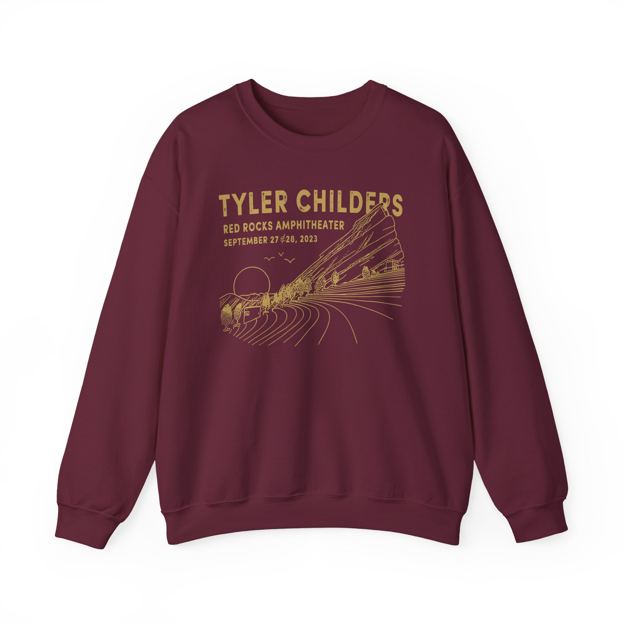 Tyler Childers Red Rocks '23 Unisex Heavy Blend™ Crewneck Sweatshirt
