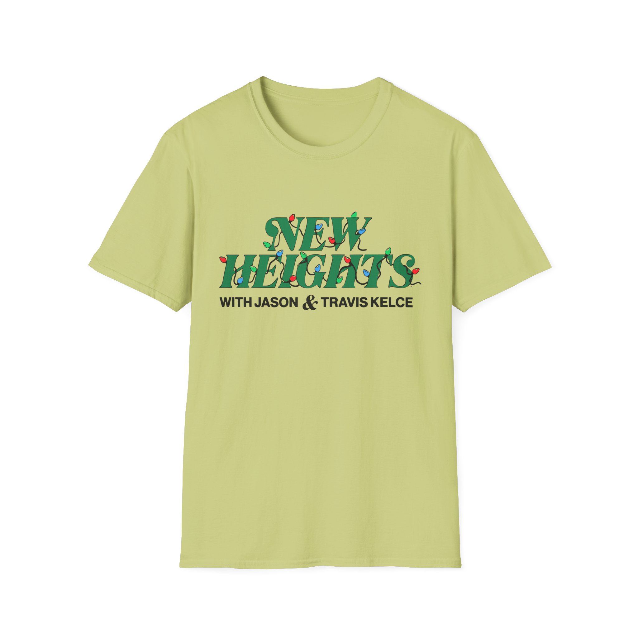 New Heights Podcast Holiday Lights Unisex Softstyle T-Shirt - Image 11