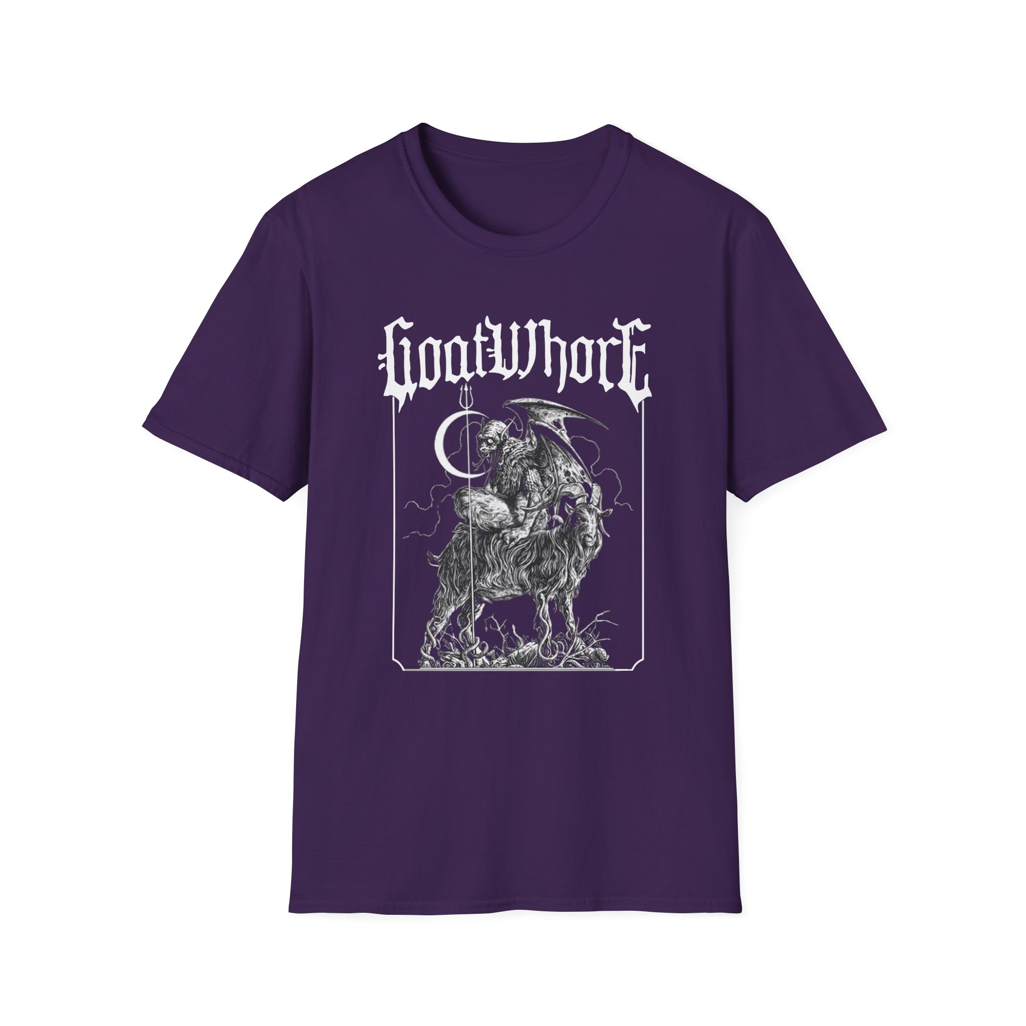 Goatwhore ghoul Unisex Softstyle T-Shirt - Image 9