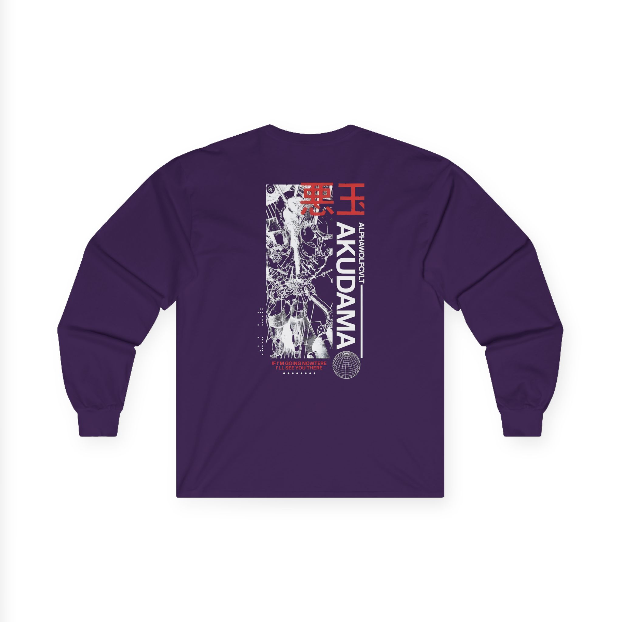 Alpha Wolf Akudama Unisex Ultra Cotton Long Sleeve Tee - Image 10