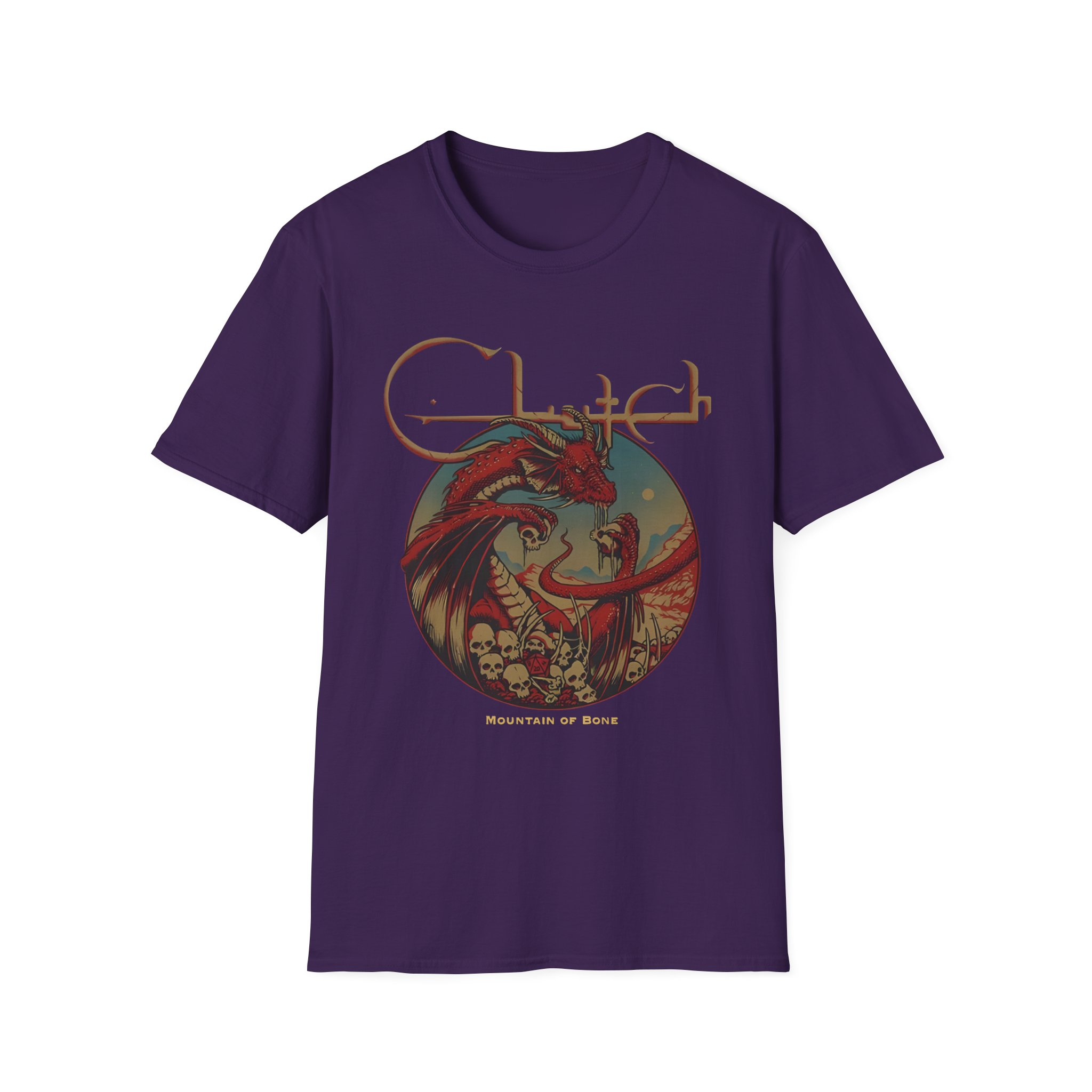 Clutch Mountain Of Bone Unisex Softstyle T-Shirt - Image 13
