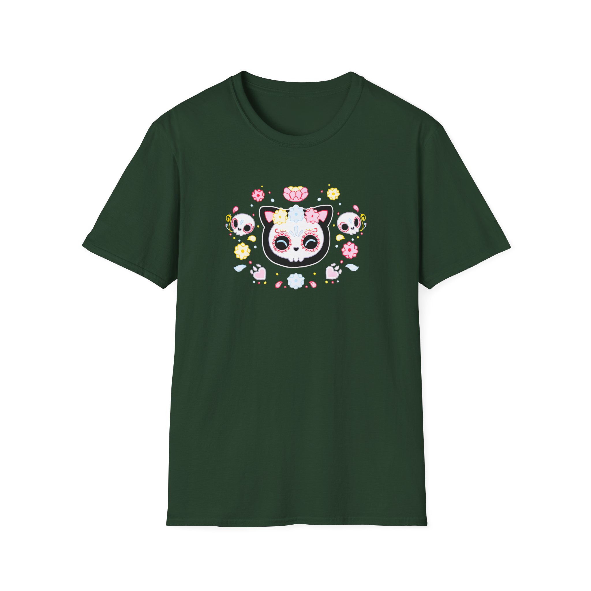 Aphmau Sugar Skull Cat Unisex Softstyle T-Shirt - Image 9