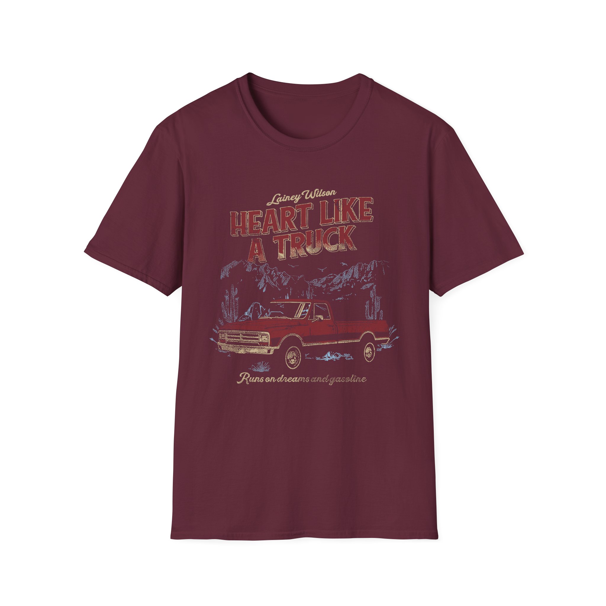 Lainey Wilson Heart Like a Truck Unisex Softstyle T-Shirt - Image 3