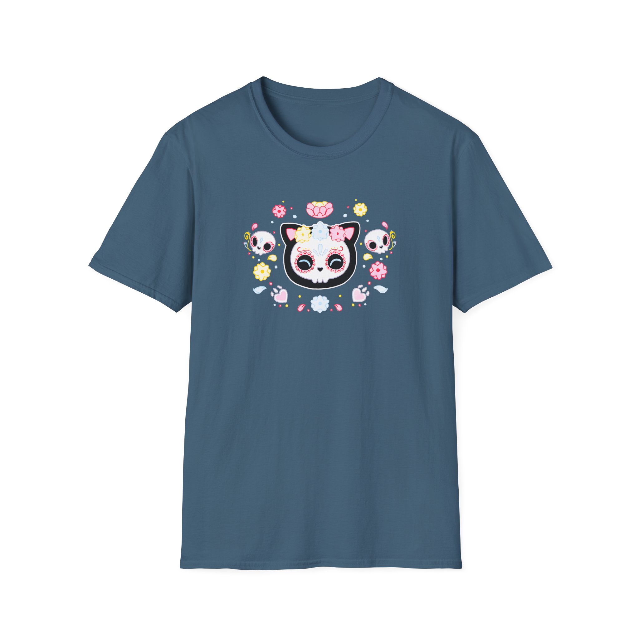 Aphmau Sugar Skull Cat Unisex Softstyle T-Shirt - Image 11