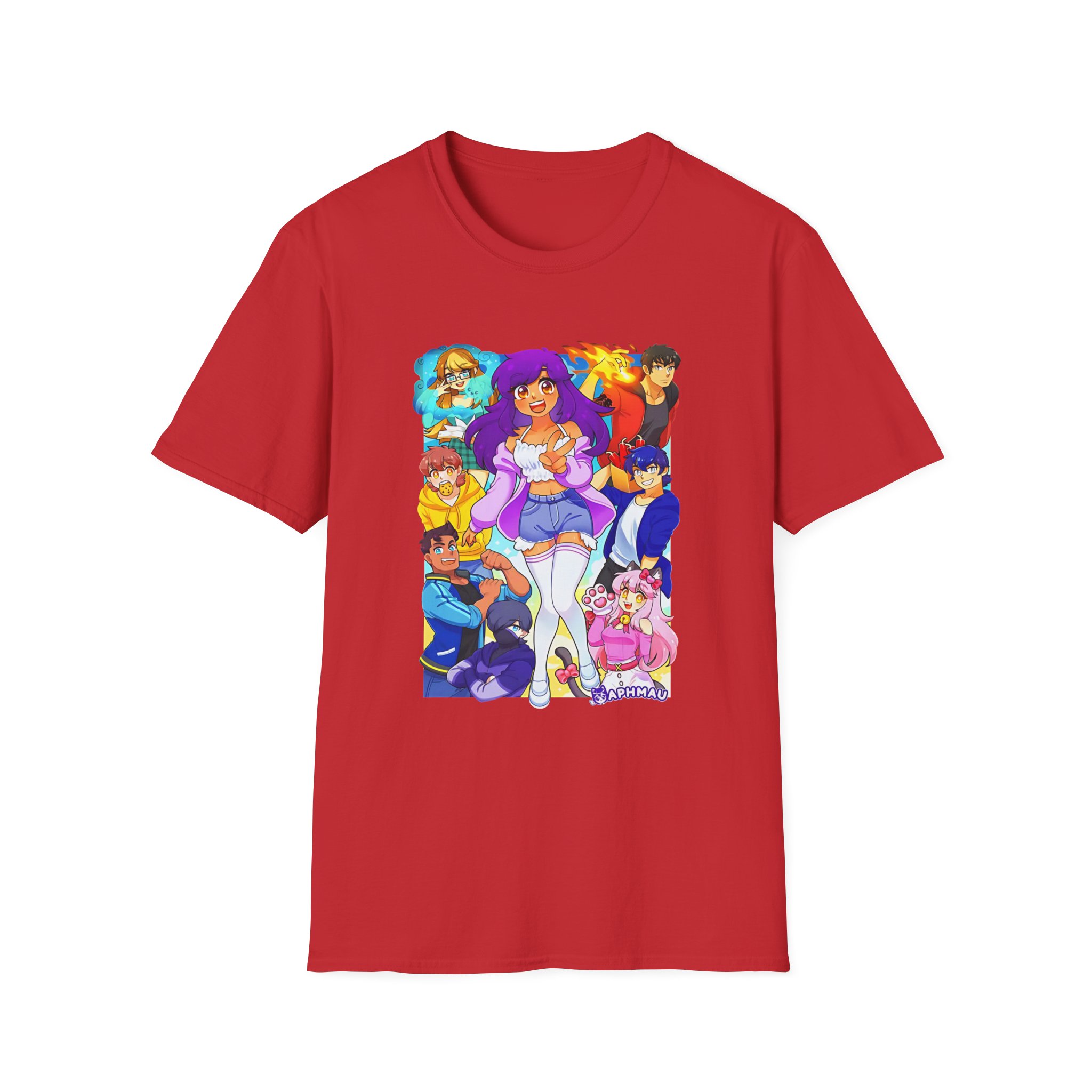 Aphmau & Friends Unisex Softstyle T-Shirt - Image 25