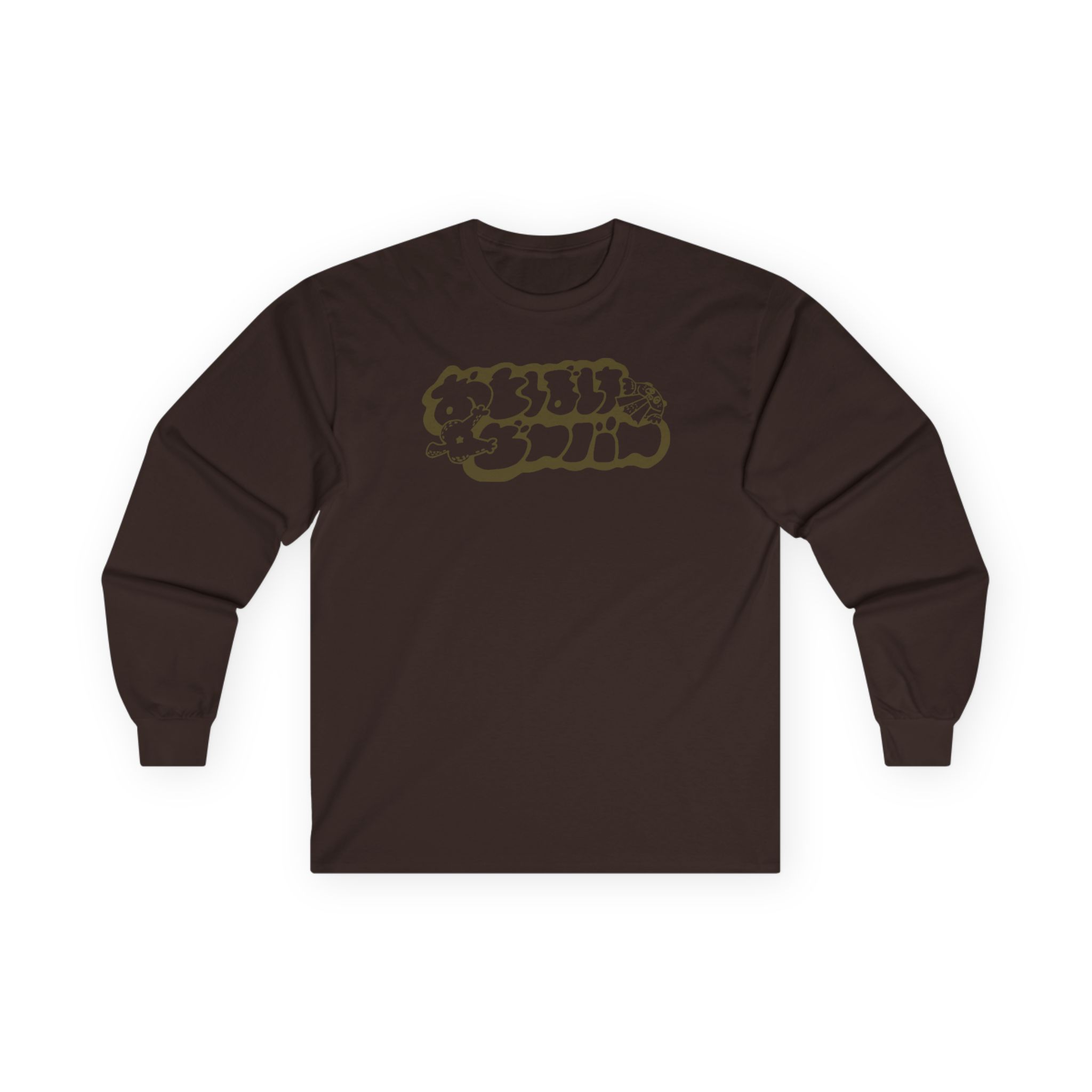 Otoboke Beaver Shimmer Print Logo Unisex Ultra Cotton Long Sleeve Tee - Image 3