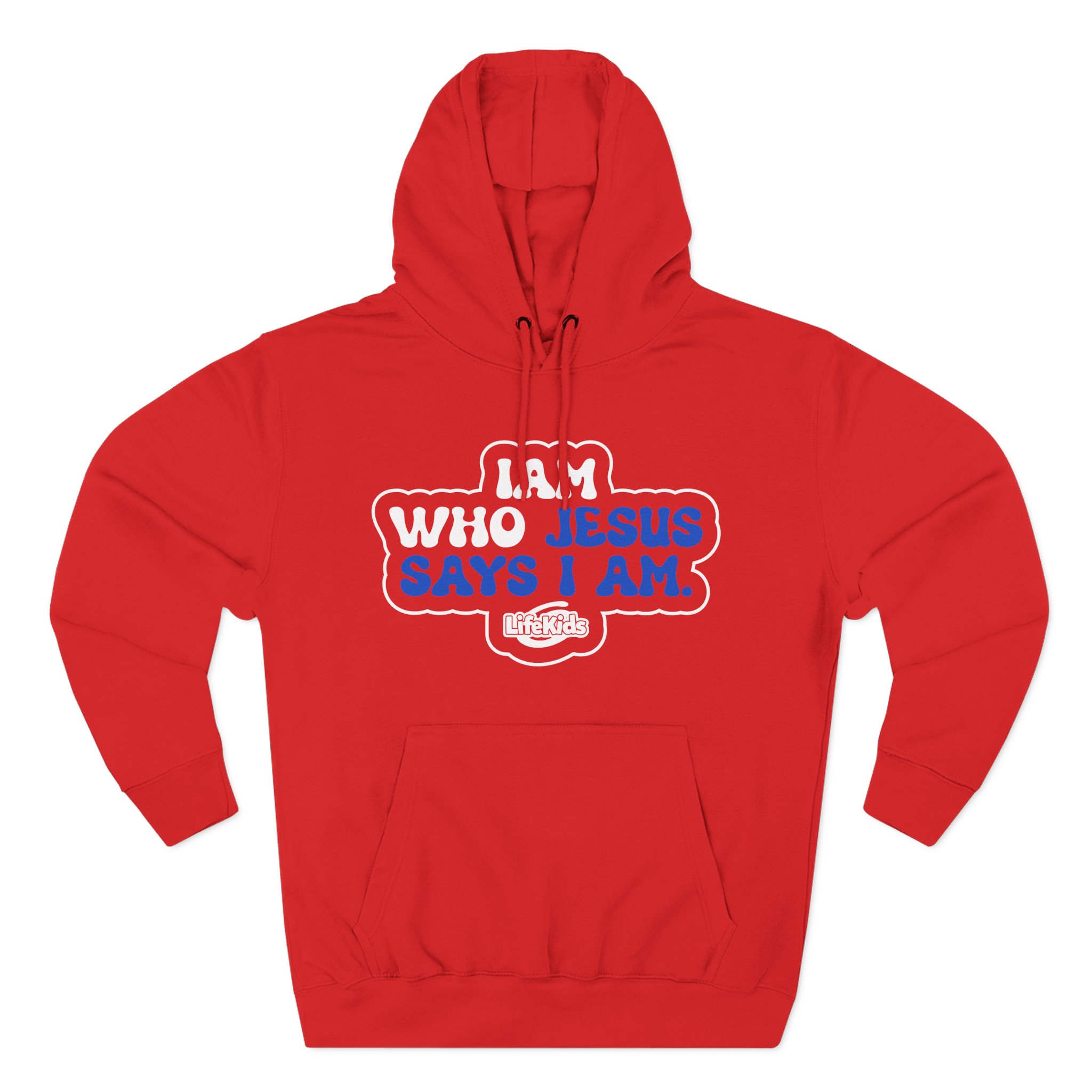 Life Church Jesus Says I Am Three-Panel Fleece Hoodie - Image 9