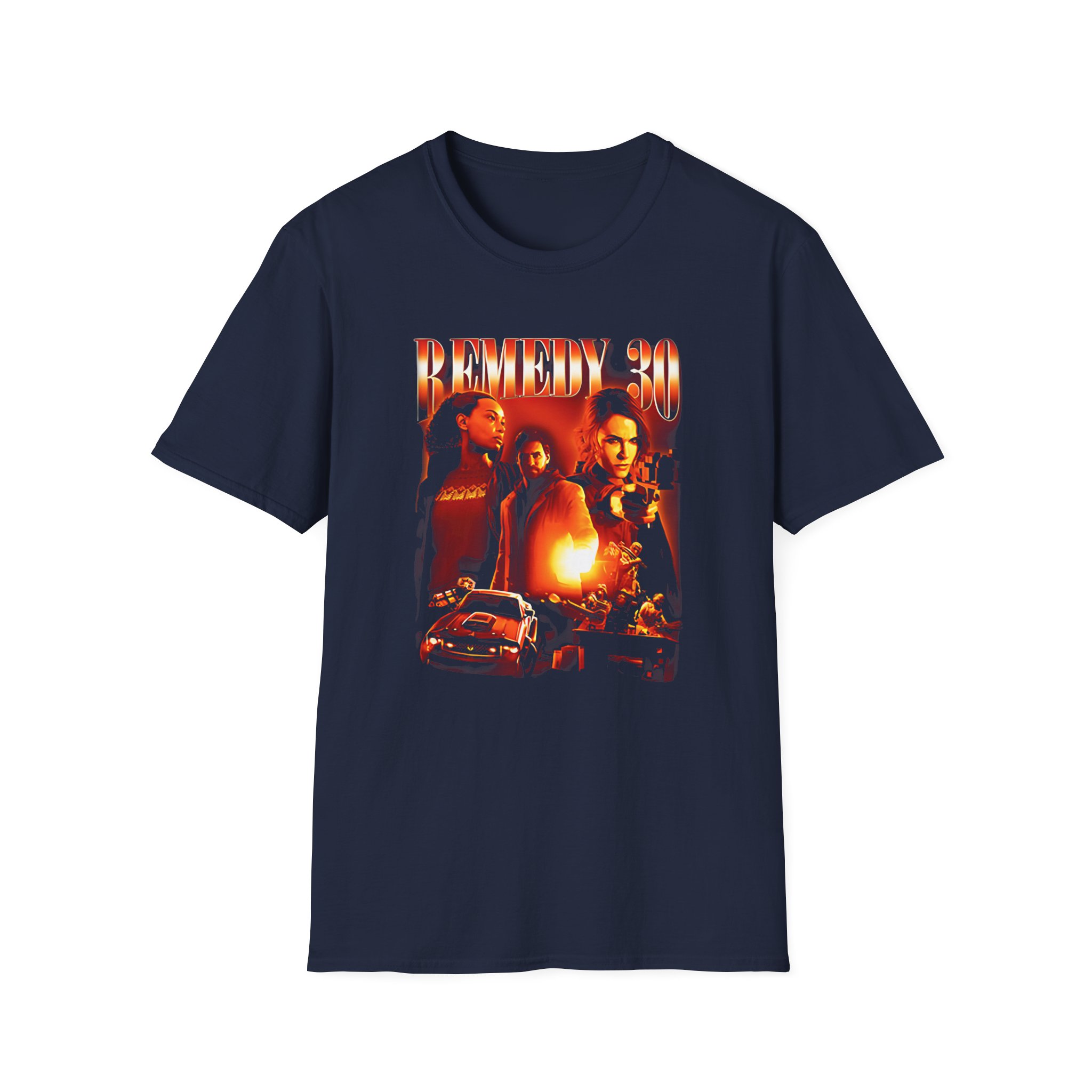 Alan Wake Remedy 30 Unisex Softstyle T-Shirt - Image 5