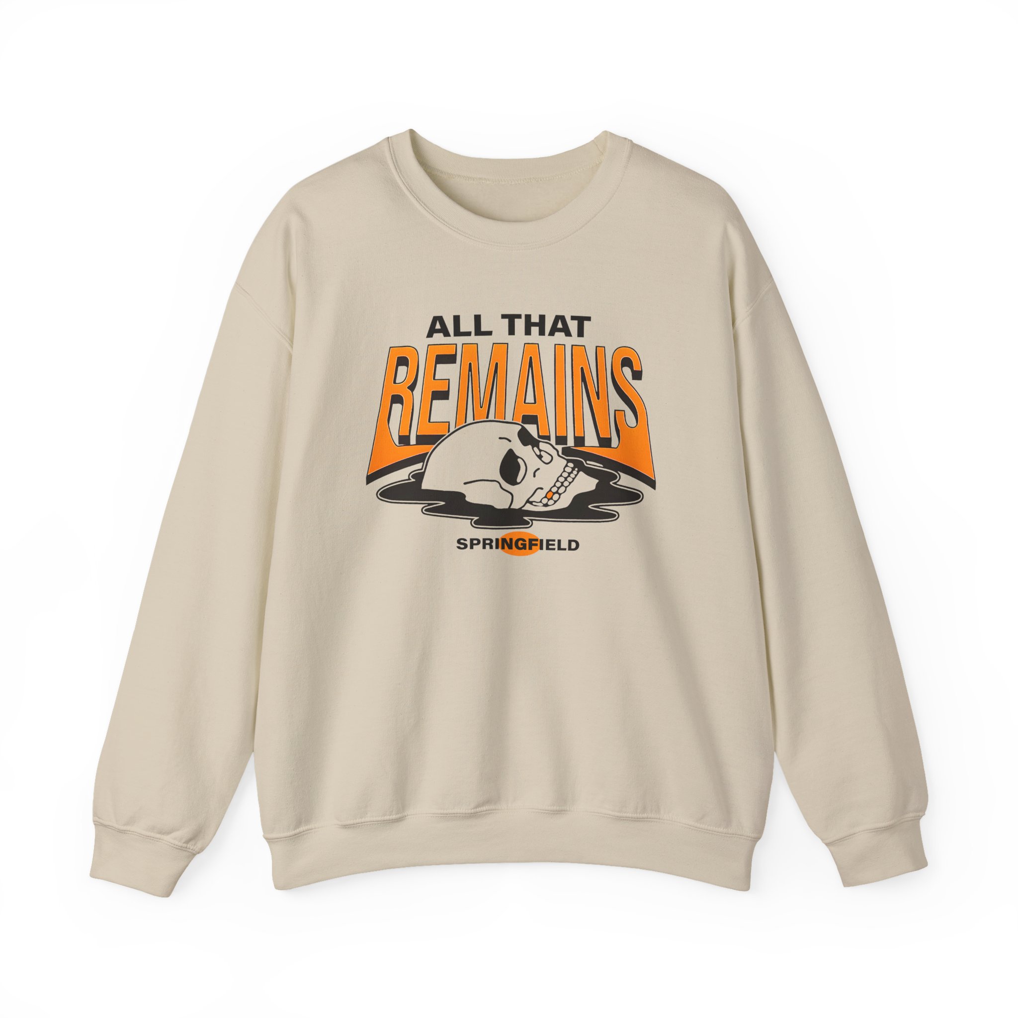 All That Remains Springfield Skull Unisex Heavy Blend™ Crewneck Sweatshirt - Image 5