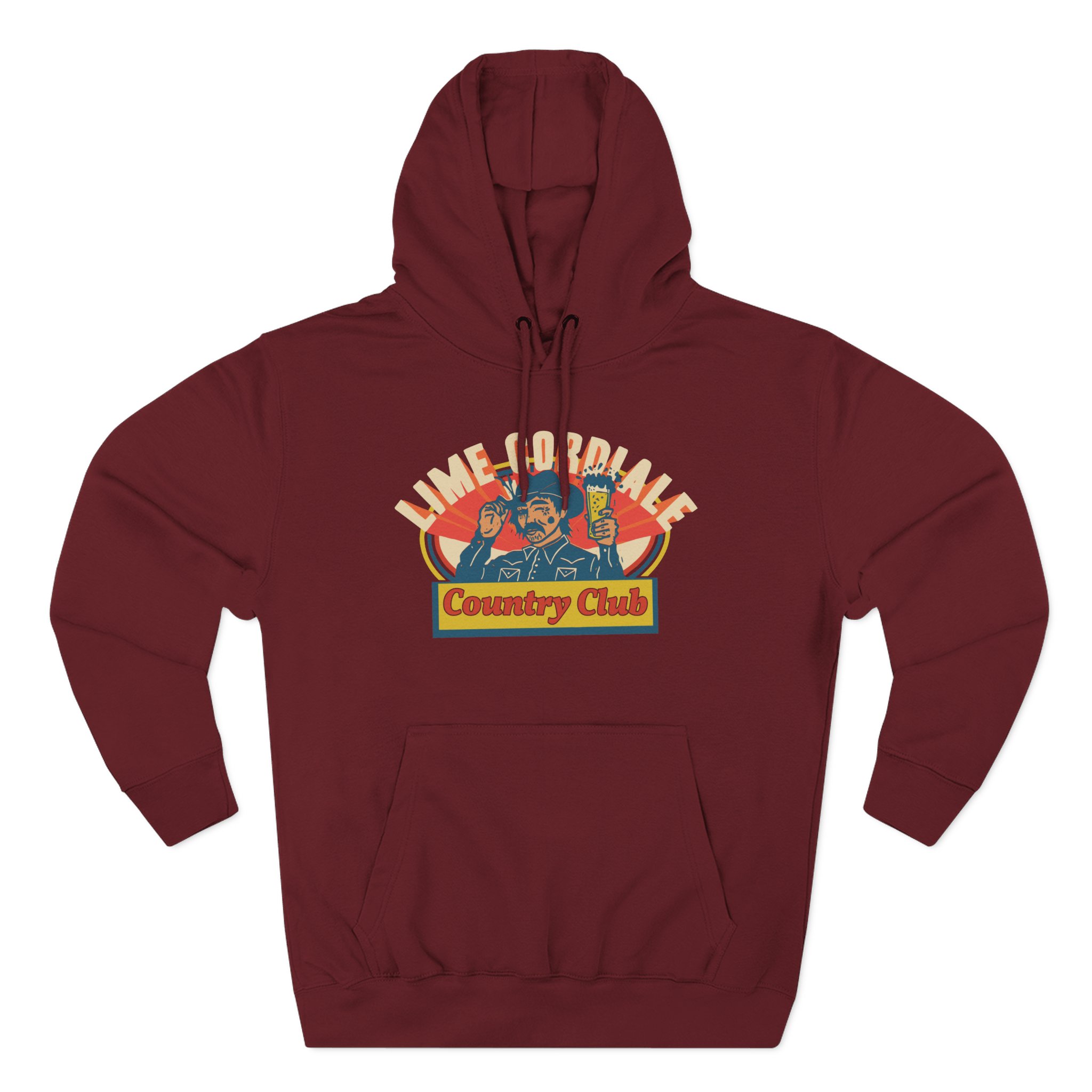 Lime Cordiale Country Club Three-Panel Fleece Hoodie - Image 11