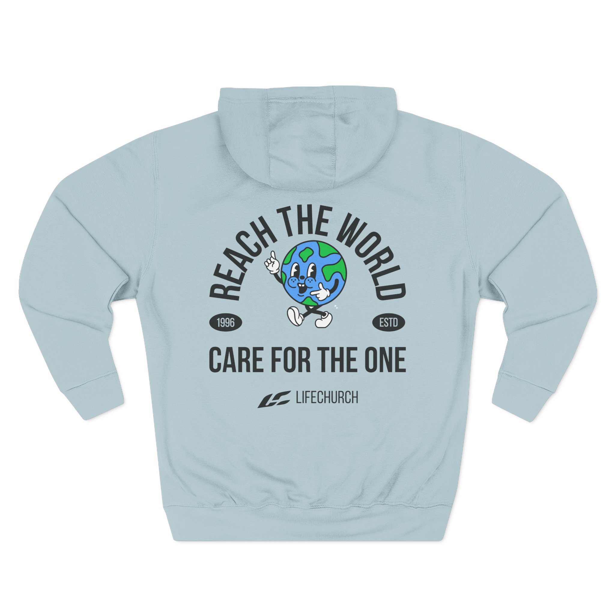 Life Church Reach the World Care for the One Three-Panel Fleece Hoodie - Image 12