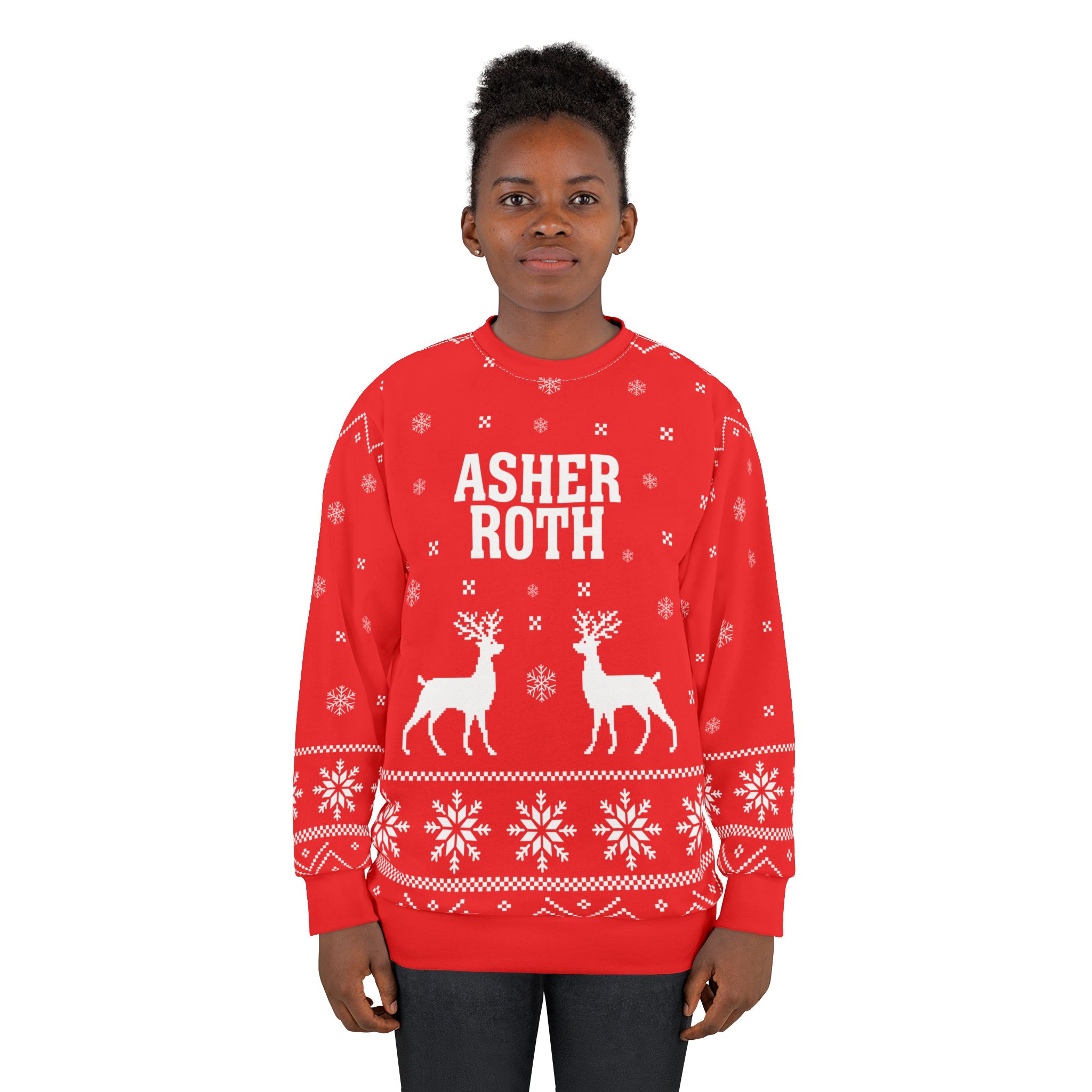 Asher Roth Unisex Sweatshirt (AOP) - Image 4