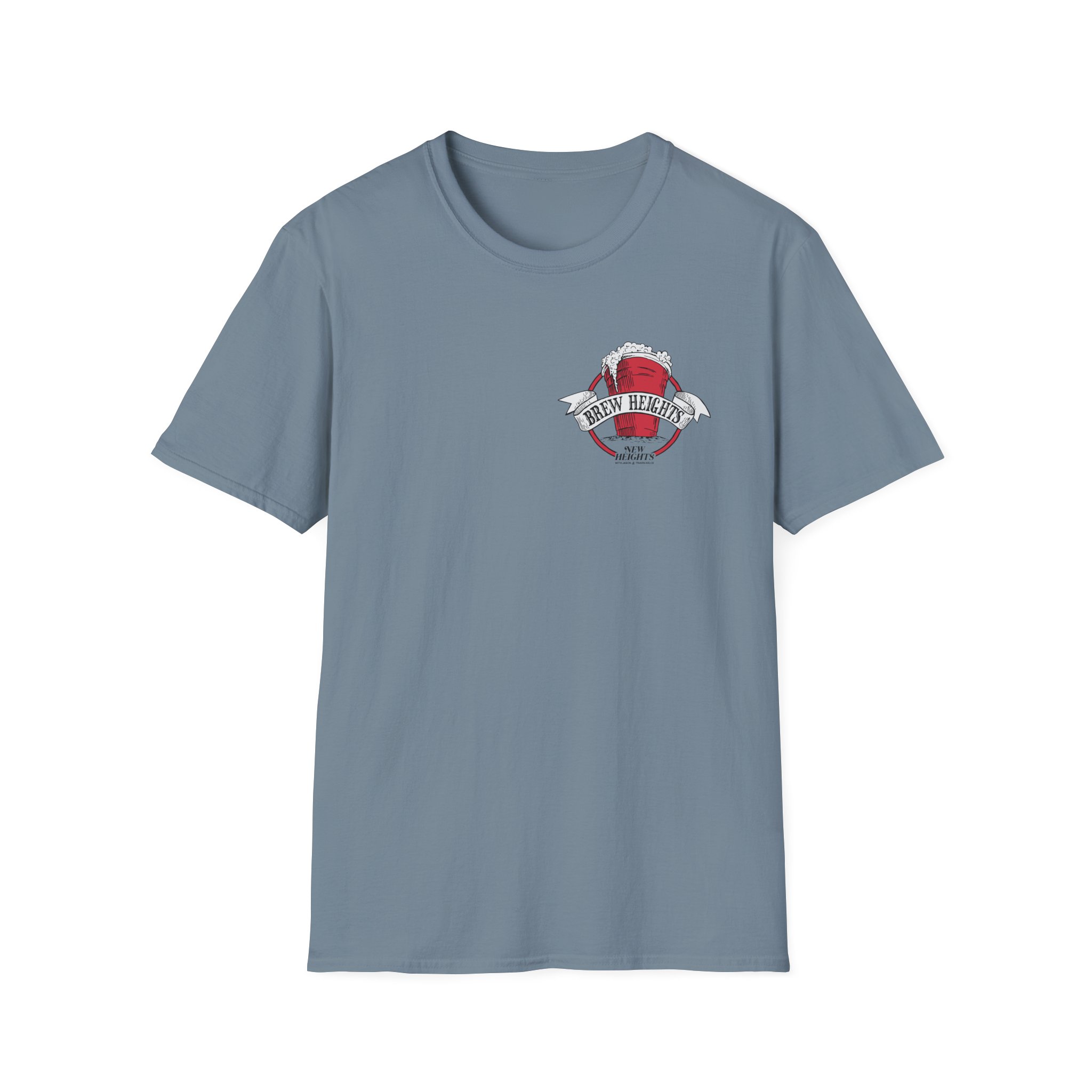 New Heights Brew Heights Left Chest Unisex Softstyle T-Shirt - Image 27