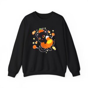 Aphmau Pumpkin Cat Unisex Heavy Blend™ Crewneck Sweatshirt