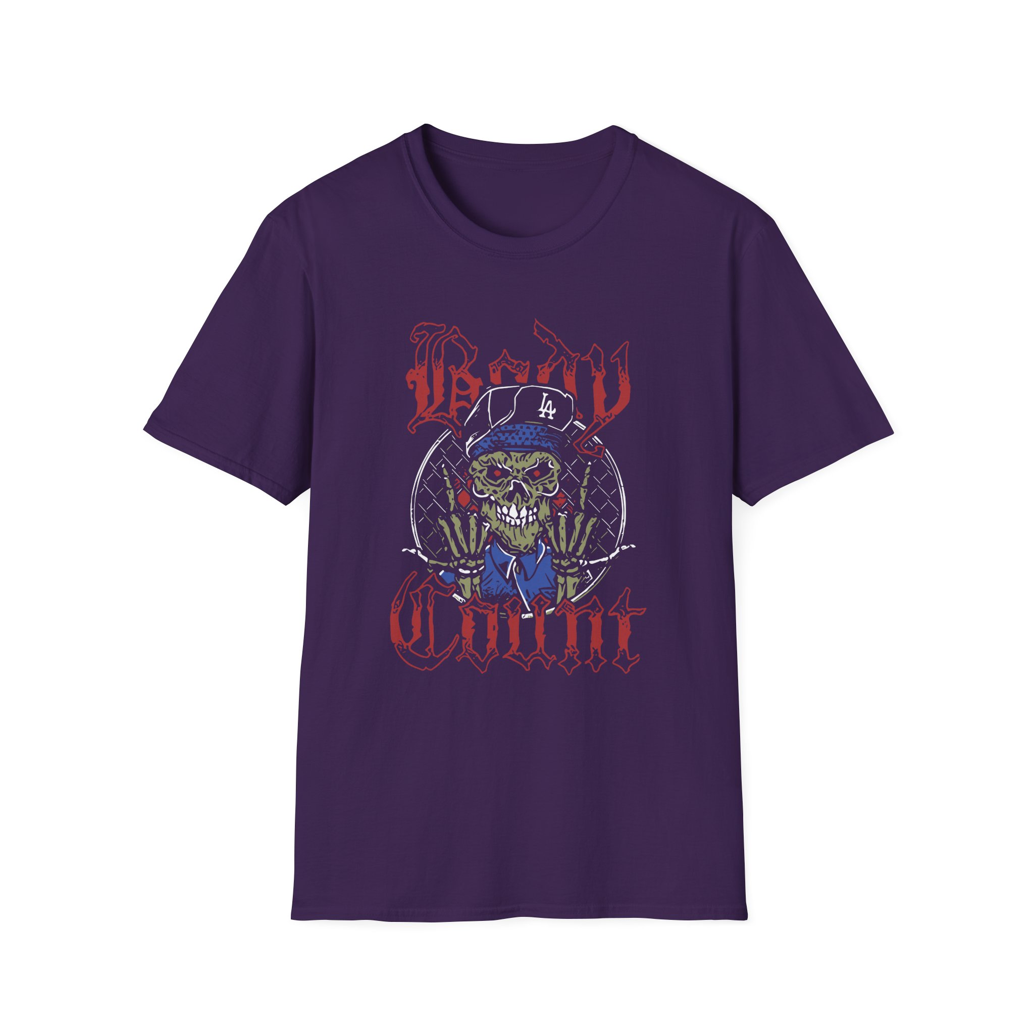Body Count Skull Mascot Unisex Softstyle T-Shirt - Image 9