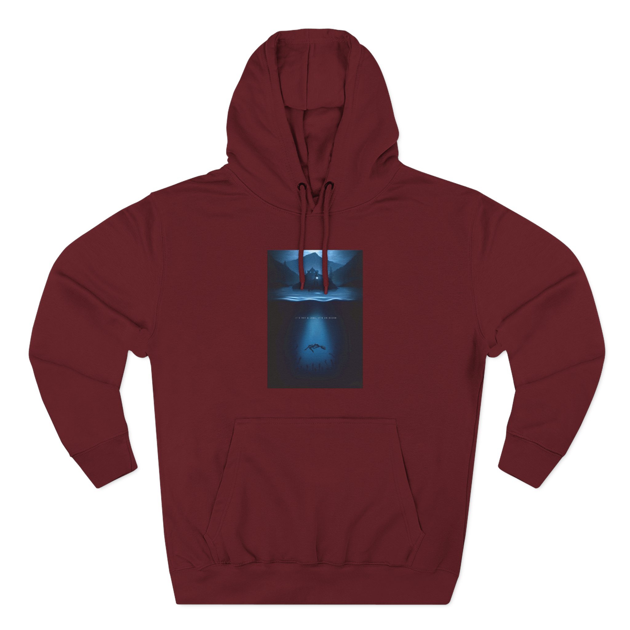 Alan Wake It’s not a lake it’s an ocean Three-Panel Fleece Hoodie - Image 9