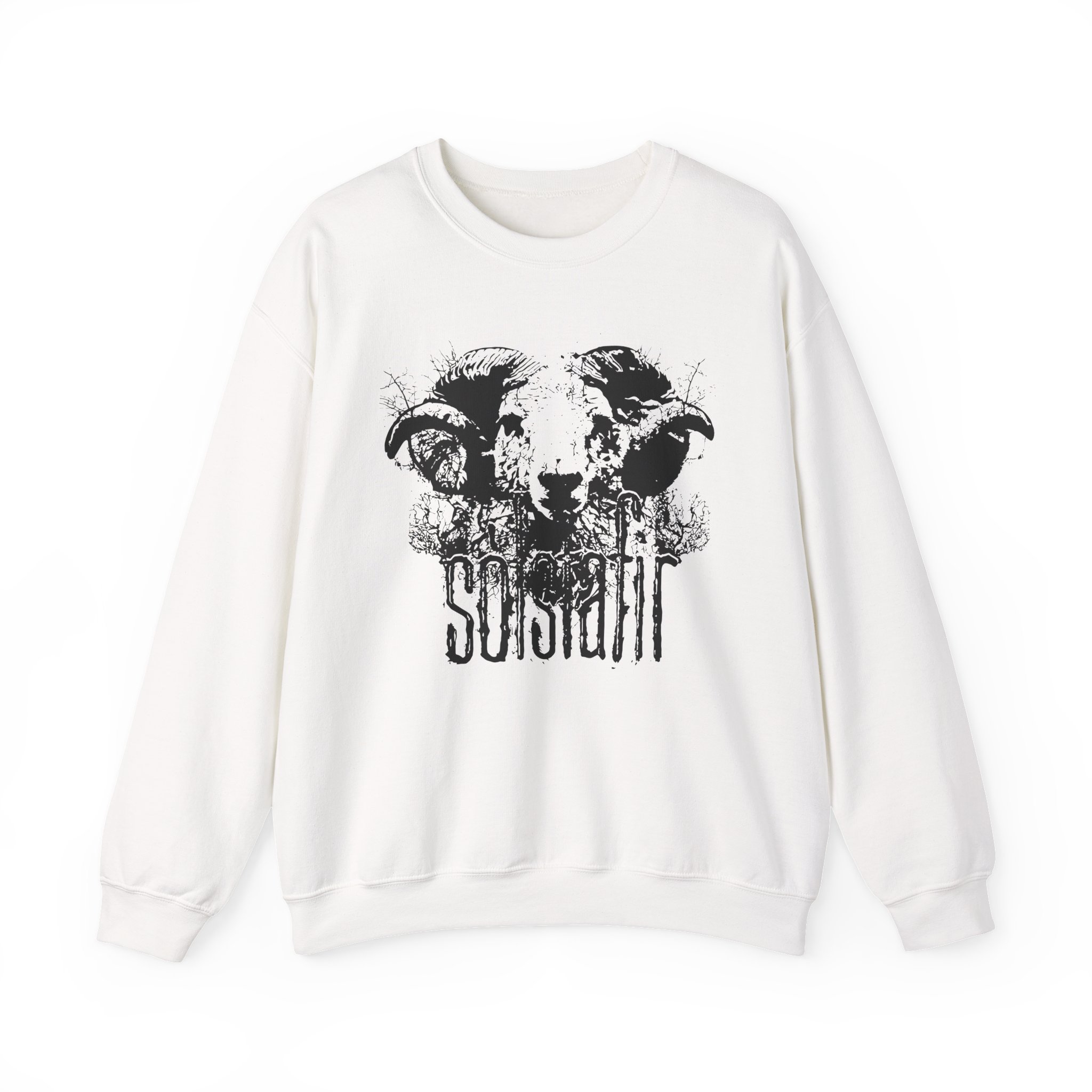 Solstafir Ram Olive Unisex Heavy Blend™ Crewneck Sweatshirt - Image 3
