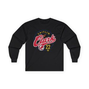 Caitlin Clark Stadium Essentials Navy Runaway Unisex Ultra Cotton Long Sleeve Tee