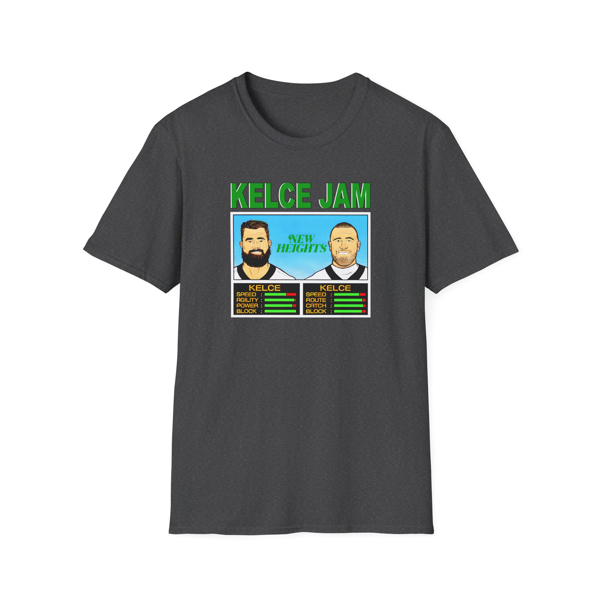 New Heights Kelce Jam Jason And Travis Unisex Softstyle T-Shirt - Image 15