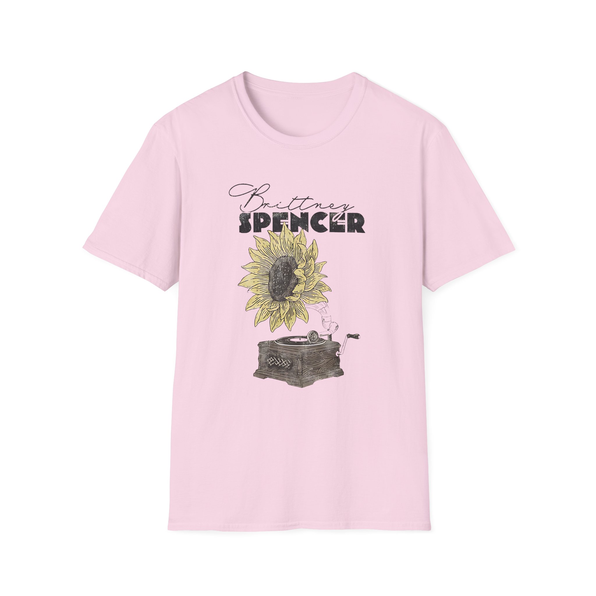 Manhead Sunflower Turntable Unisex Softstyle T-Shirt - Image 19