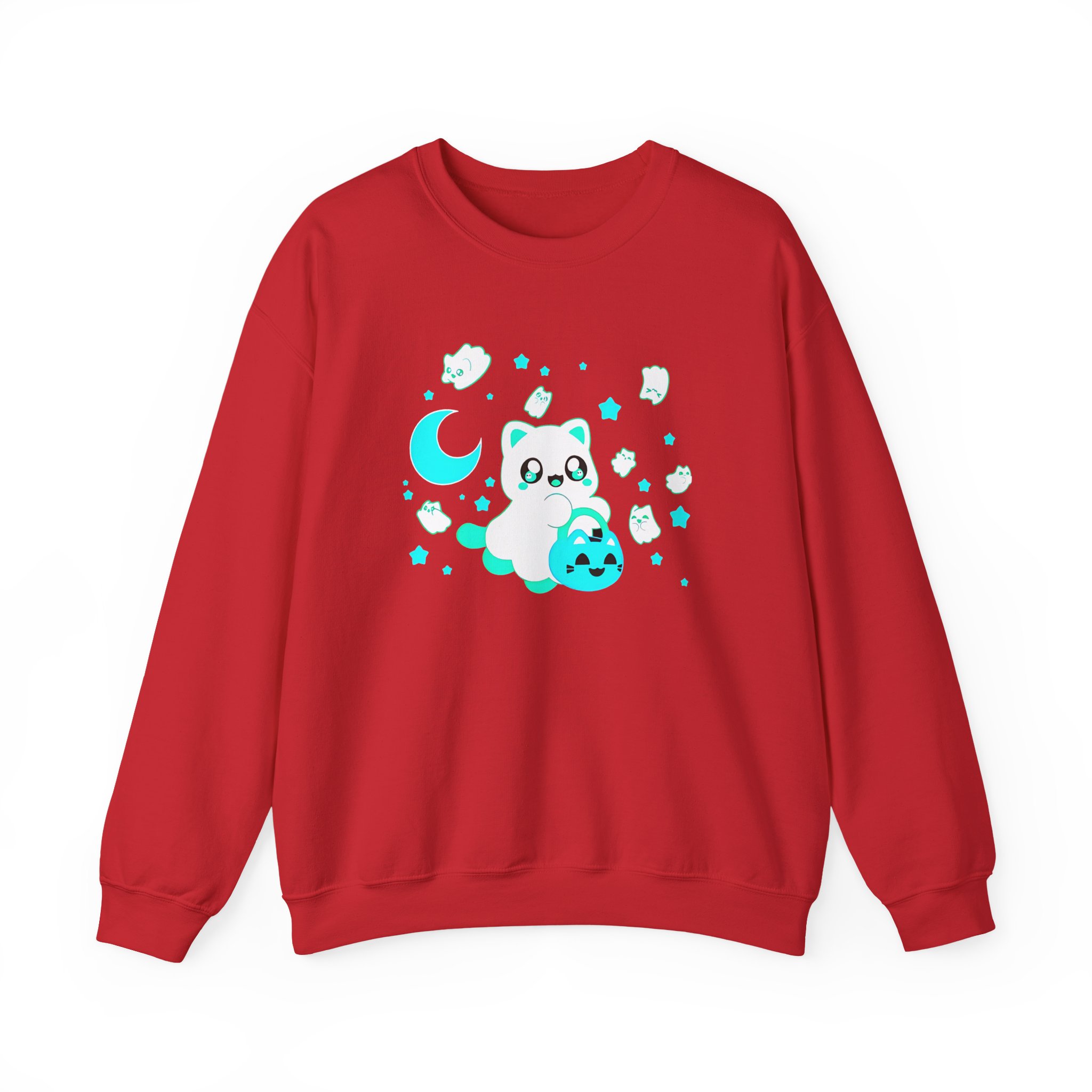 Aphmau Ghost Cat Unisex Heavy Blend™ Crewneck Sweatshirt - Image 19