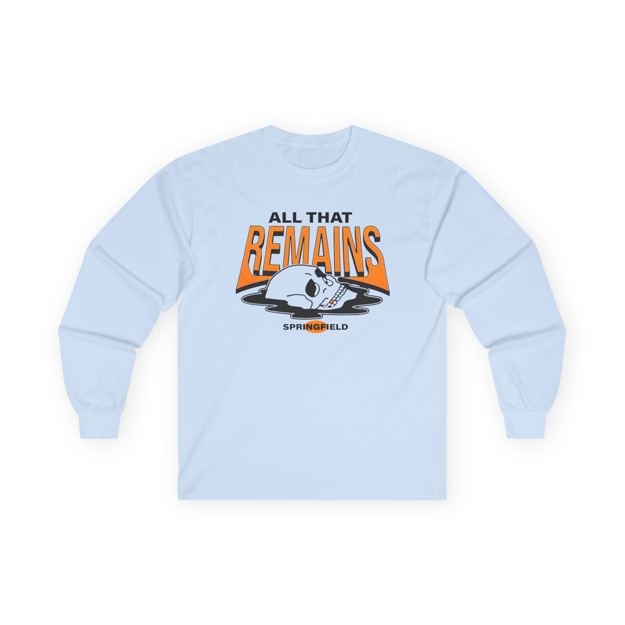 All That Remains Springfield Skull Unisex Ultra Cotton Long Sleeve Tee - Image 9