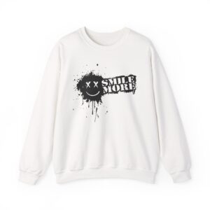 Roman Atwood Smile More Splatter Unisex Heavy Blend™ Crewneck Sweatshirt
